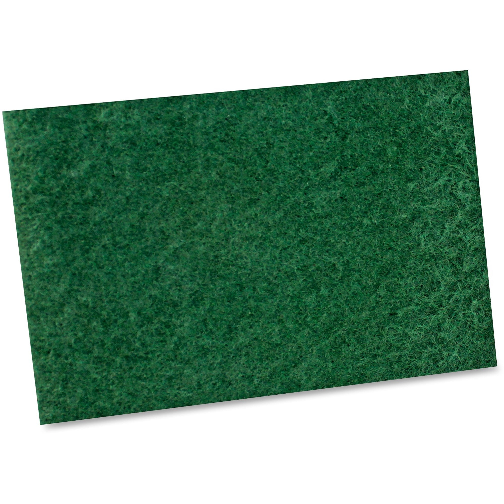 Impact General Purpose Scouring Pad - 0.6" Height x 6" Width x 9" Length - 10/Bag - Green -