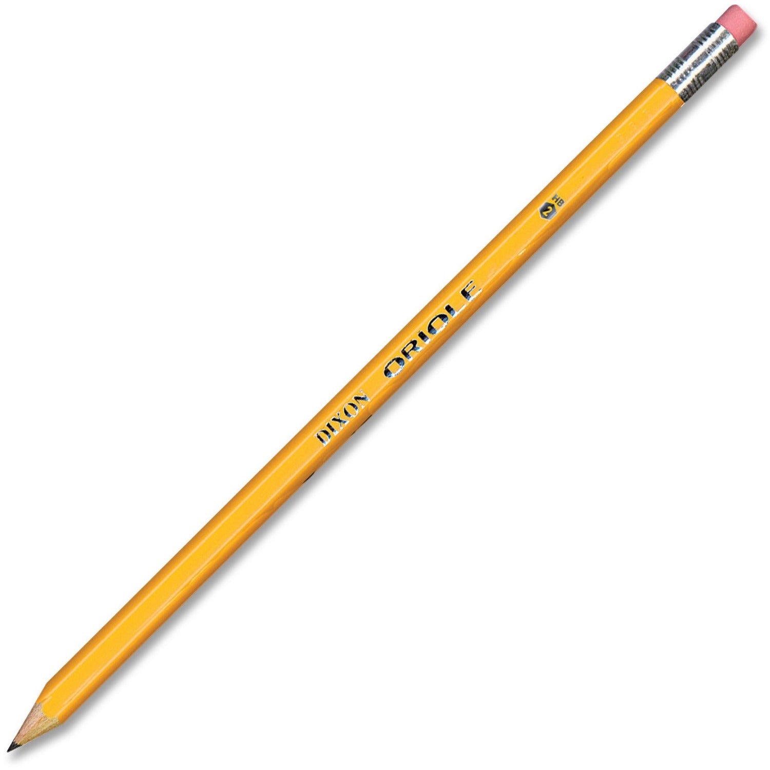 Dixon Nontoxic Chalk Sticks - #2 Lead - Black Lead - Yellow Wood Barrel - 72 / Pack -