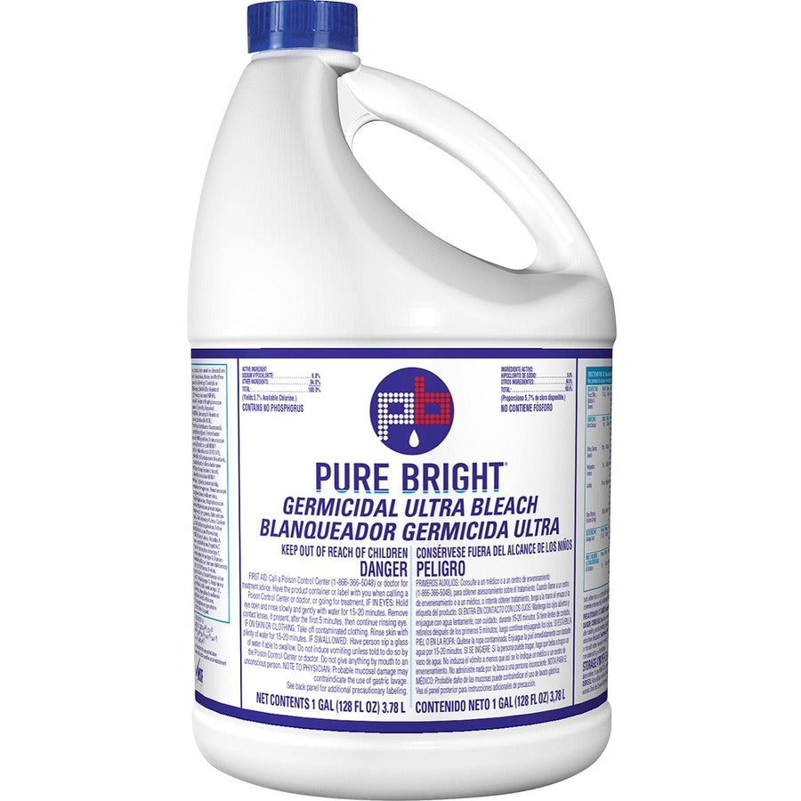 kik-custom-pure-bright-germicidal-ultra-bleach-for-multipurpose-concentrate-128-fl-oz-4-quart-6-carton-white_kik8635042ct - 2