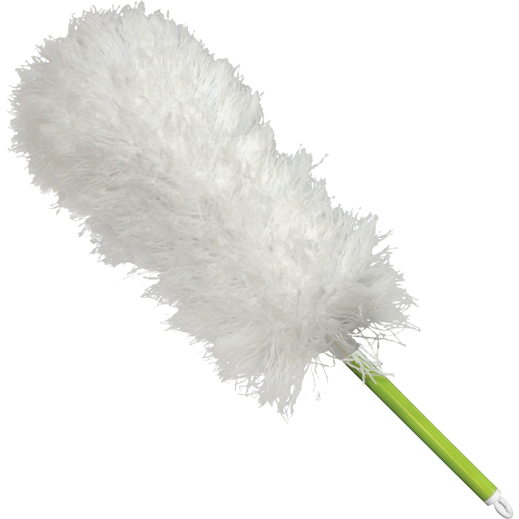 Impact Microfiber Hand Duster - 16" Overall Length - 1 Each - Green, White -