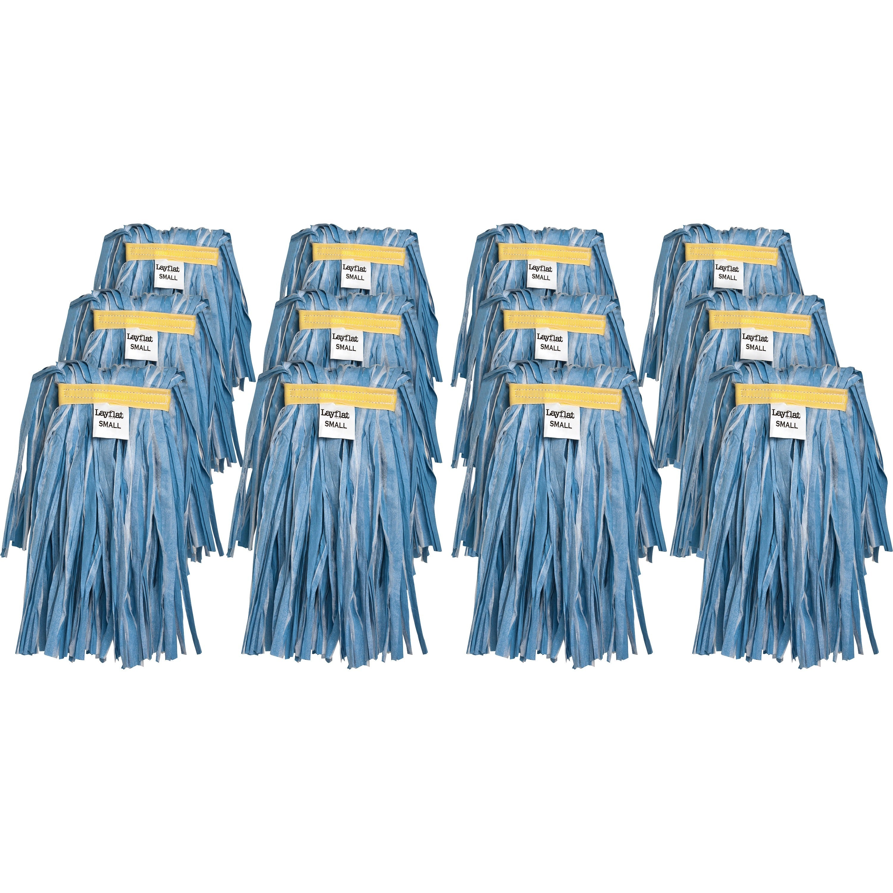 Genuine Joe Hy-Sorb Disposable Mophead - Cotton, Rayon - Turquoise - 12 / Carton -