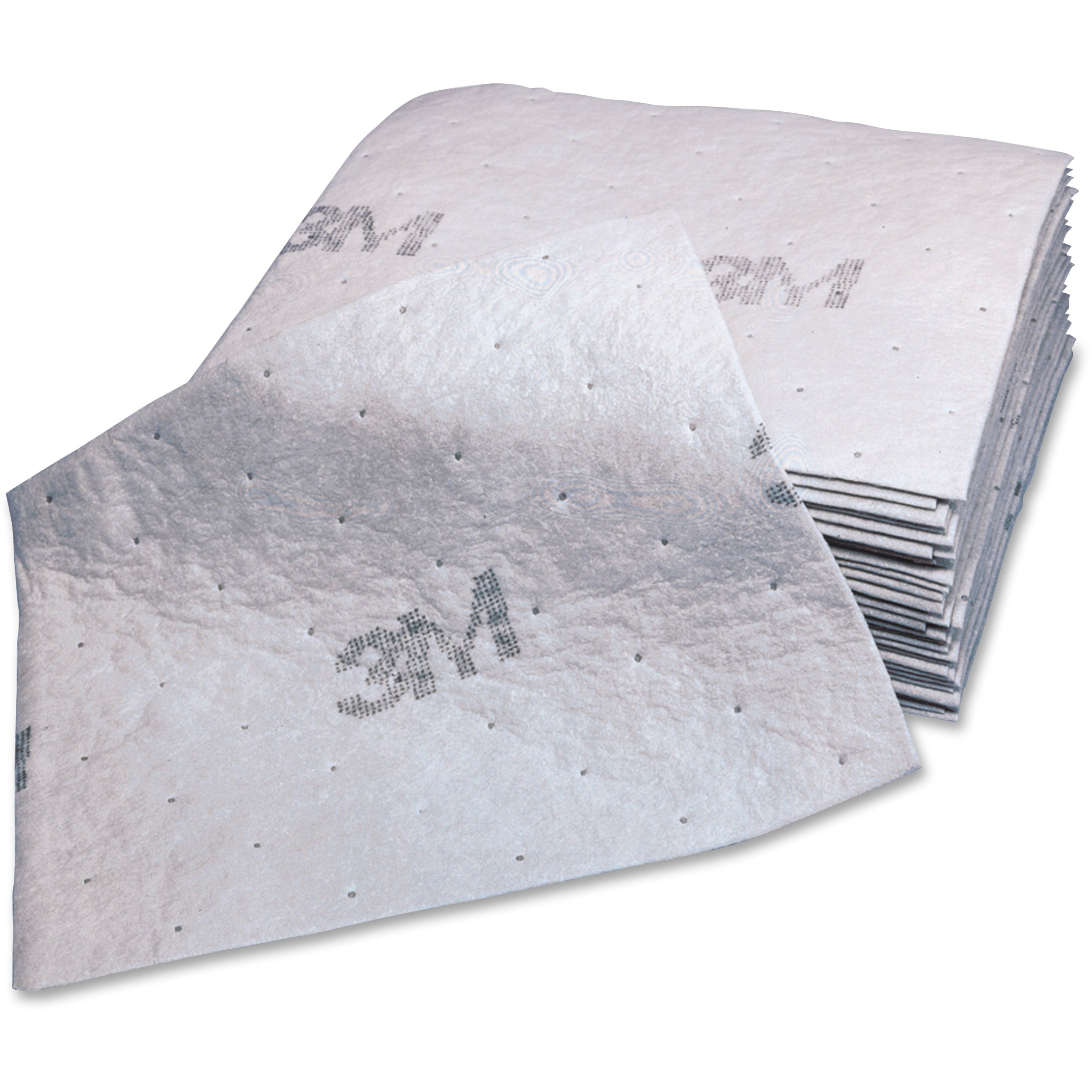 3M Maintenance Sorbent Pads - 15.5" Width x 20.5" Length - 100/Carton - Scrim - White -