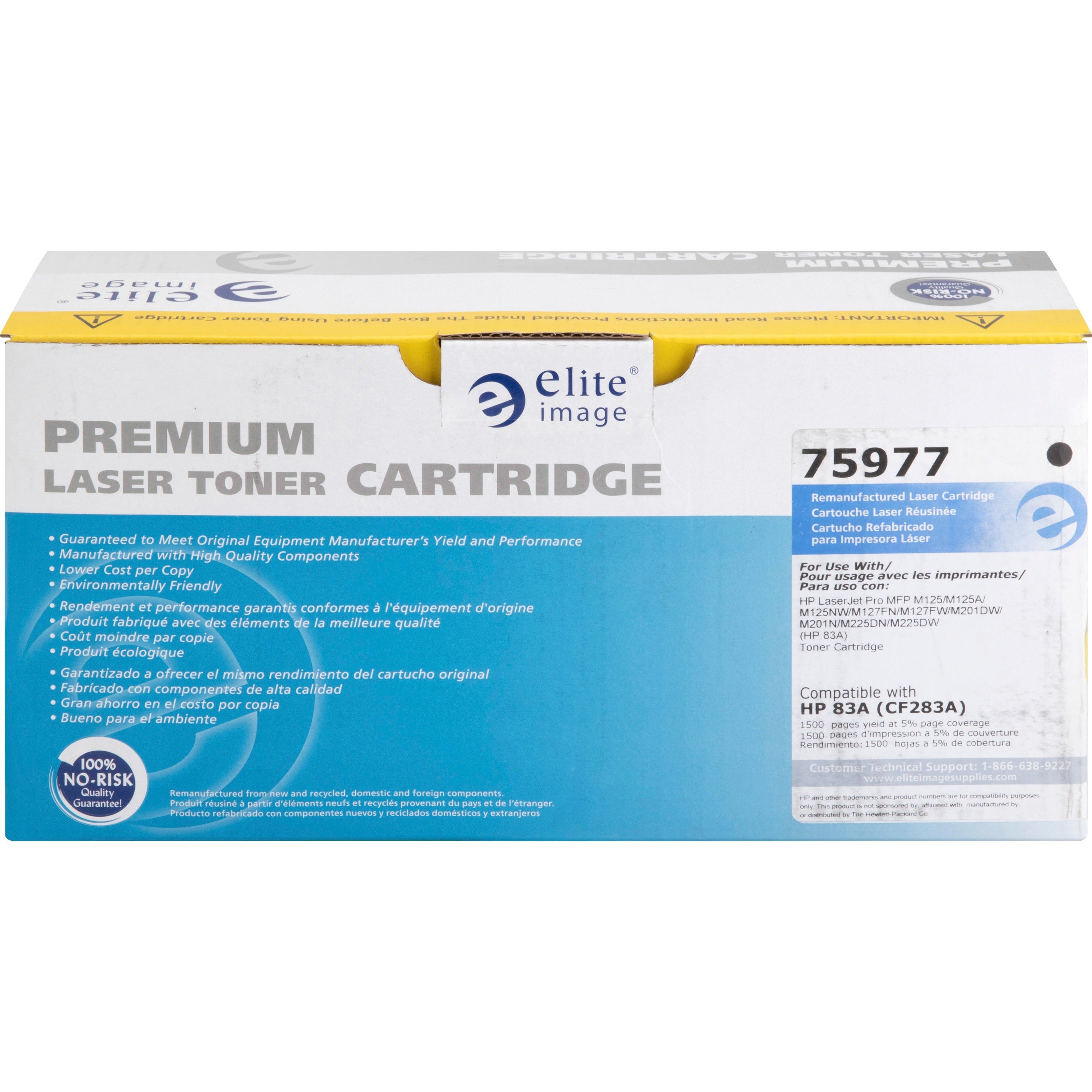 Elite Image Remanufactured Toner Cartridge - Alternative for HP (83A) - Laser - 1500 Pages - Black - 1 Each - 2