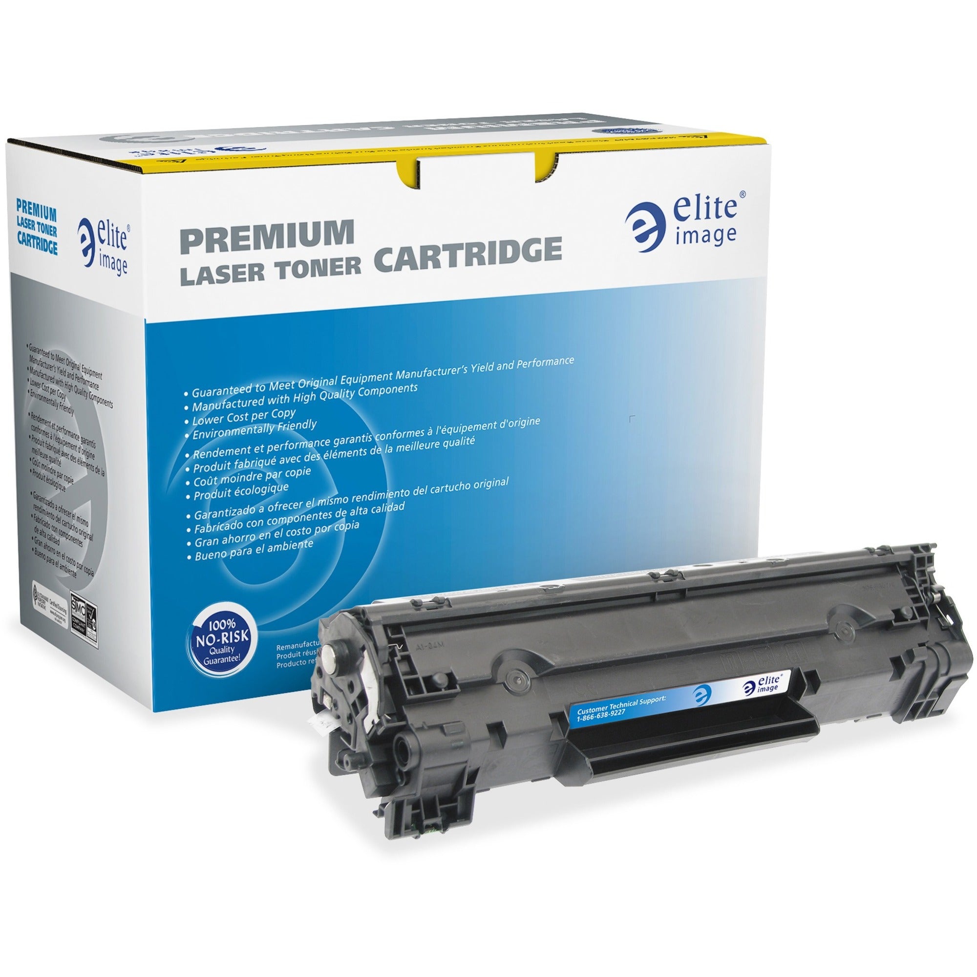 Elite Image Remanufactured MICR Toner Cartridge - Alternative for HP 83A (83A) - Laser - 1500 Pages - Black - 1 Each - 1
