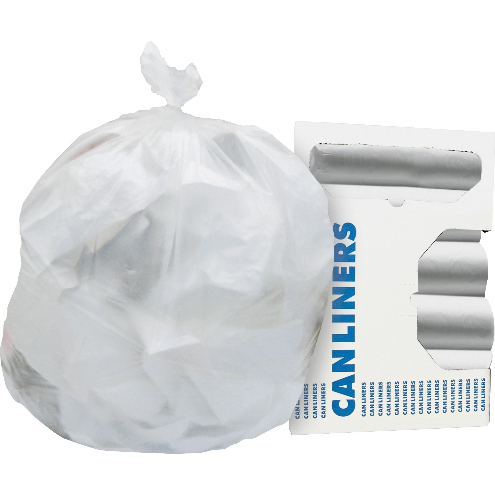 Heritage High Density 16.0 Mic Liners - 60 gal Capacity - 38" Width x 60" Length - 0.63 mil (16 Micron) Thickness - High Density - Natural - High-density Polyethylene (HDPE) - 200/Carton - Can