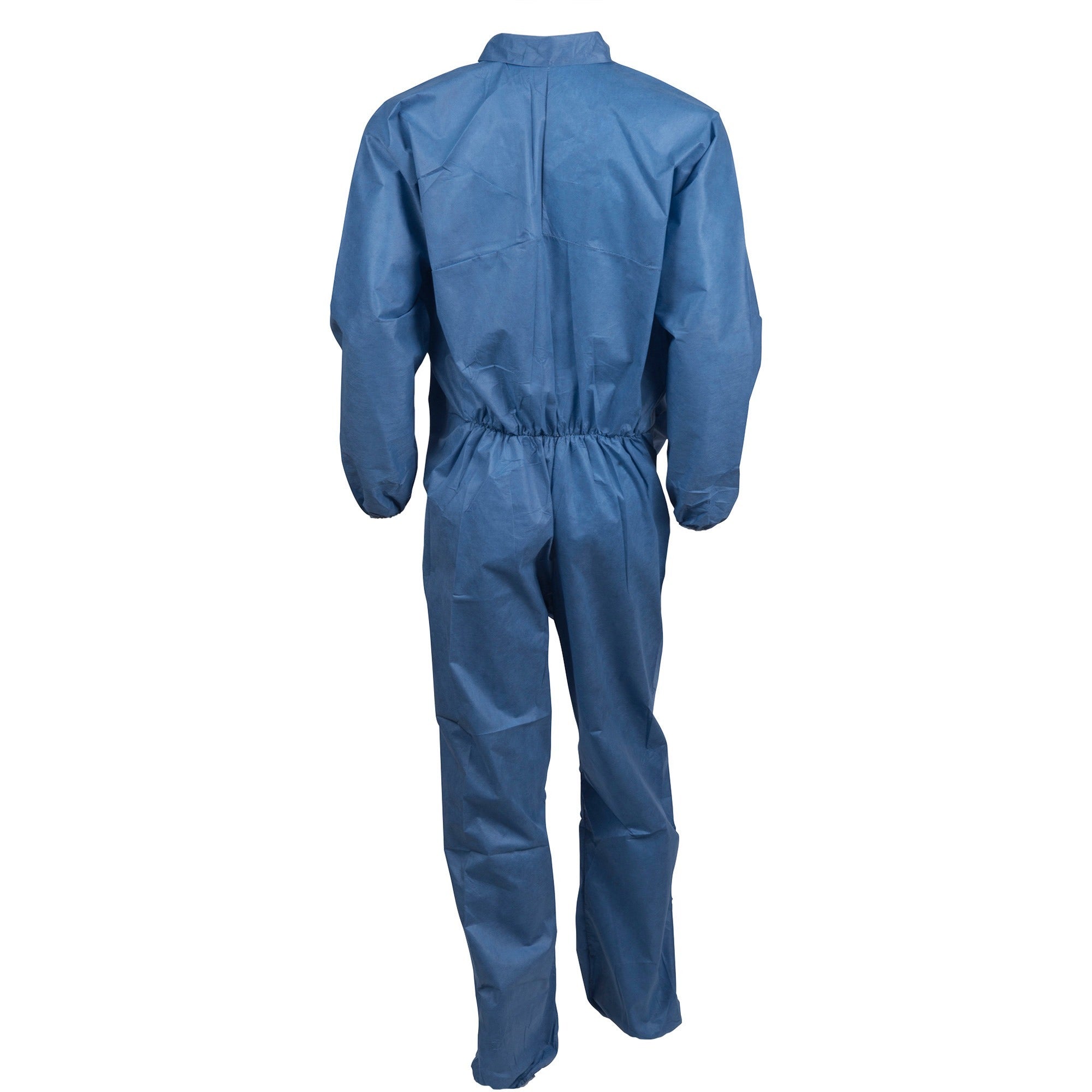 Kleenguard A20 Coveralls - Zipper Front, Elastic Back, Wrists & Ankles - Large Size - Flying Particle, Contaminant, Dust Protection - Blue - Zipper Front, Elastic Wrist & Ankle, Breathable, Comfortable - 24 / Carton -