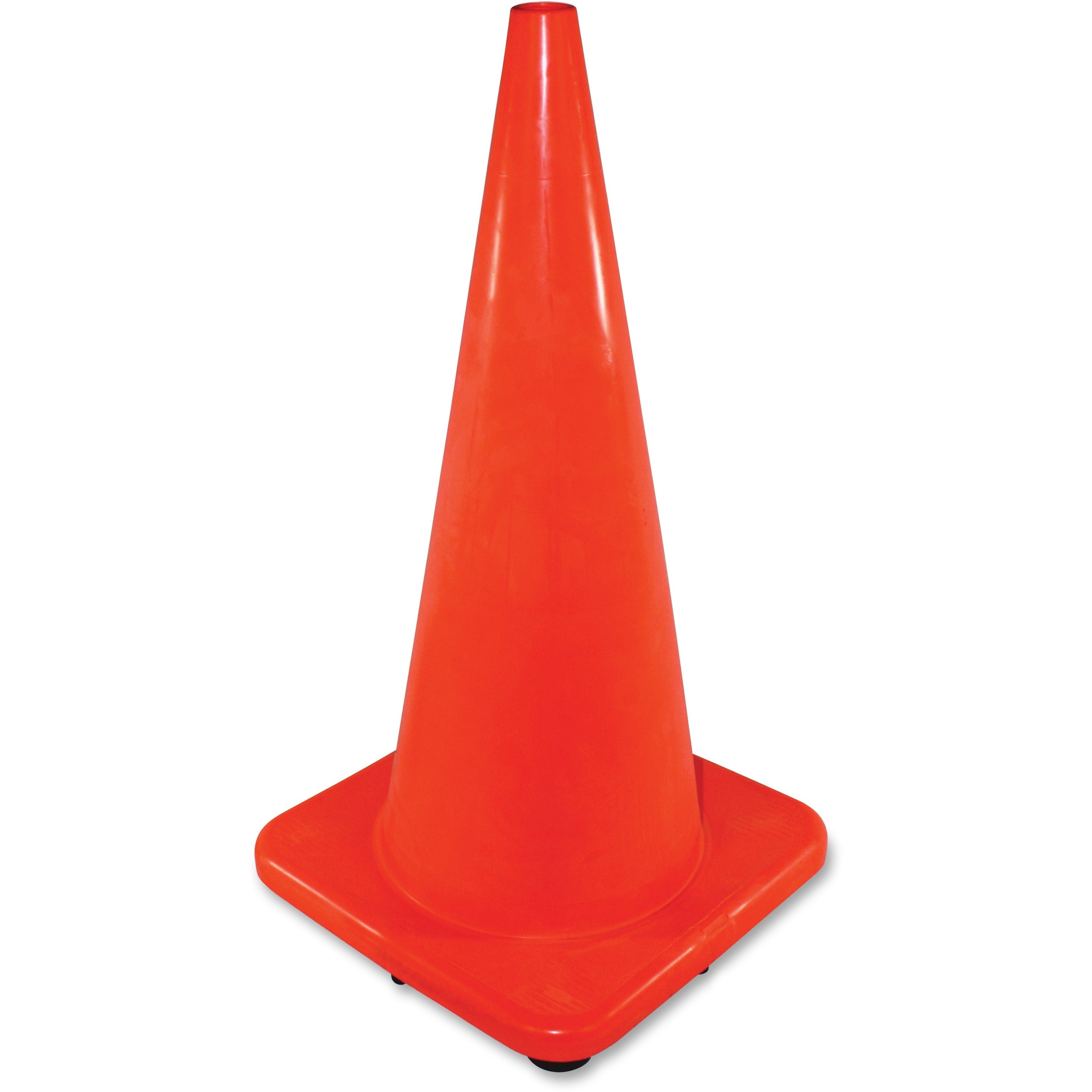 Impact Slim Safety Cone - 1 Each - 51.7" Width x 28" Height - Cone Shape - Rugged - Orange -