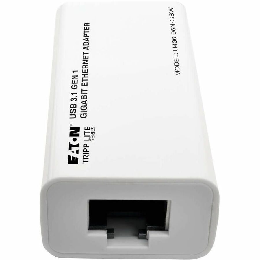 Tripp Lite by Eaton USB-C to Gigabit Network Adapter Thunderbolt 3 Compatibility - White - USB 3.1 - 1 Port(s) - 1 - Twisted Pair - 3
