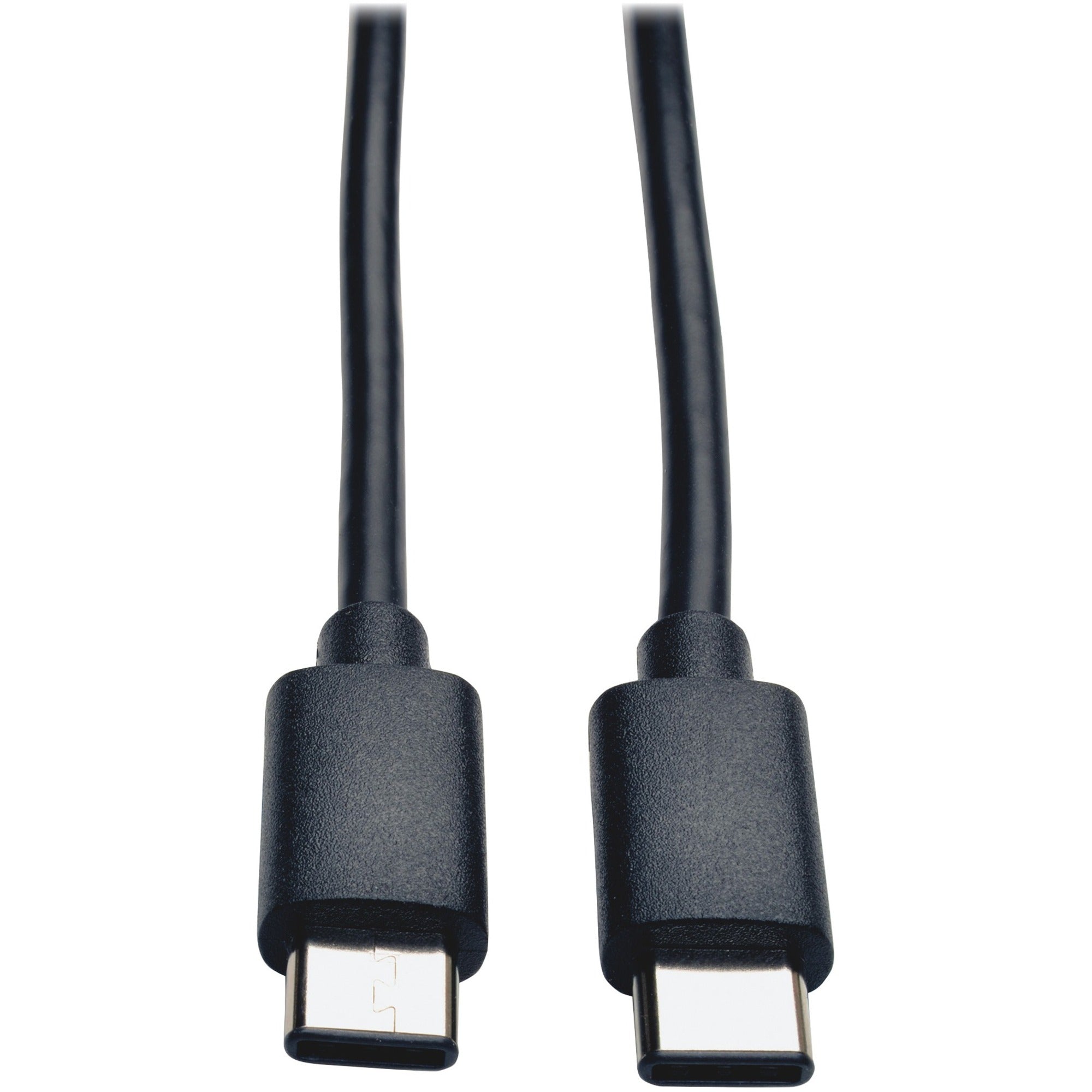 Tripp Lite by Eaton 6ft USB 2.0 Cable Hi-Speed USB Type-C USB-C to USB-C M/M - USB for Smartphone, Tablet, Ultrabook, Chromebook - 60 MB/s - 6 ft - 1 x Type C Male USB - 1 x Type C Male USB - Nickel Plated, Gold-plated Contacts - Shielding - Black