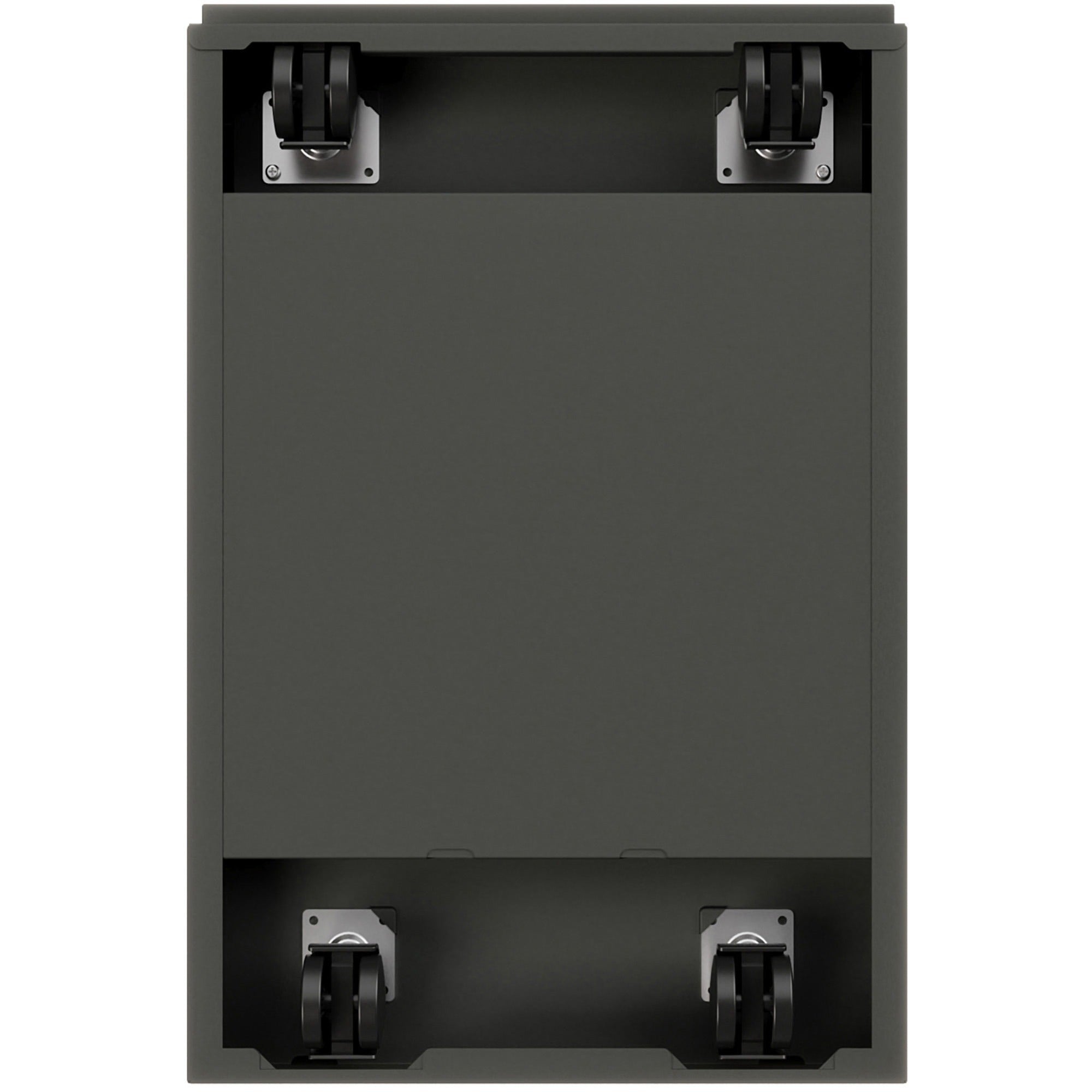 Lorell Premium Box/File Mobile File Cabinet with Arm Pull - 15" x 19.9" x 21.8" - 2 x Drawer(s) for Box, File - Letter - Vertical - Pencil Tray, Ball-bearing Suspension, Drawer Extension, Durable - Charcoal - Steel - Recycled -
