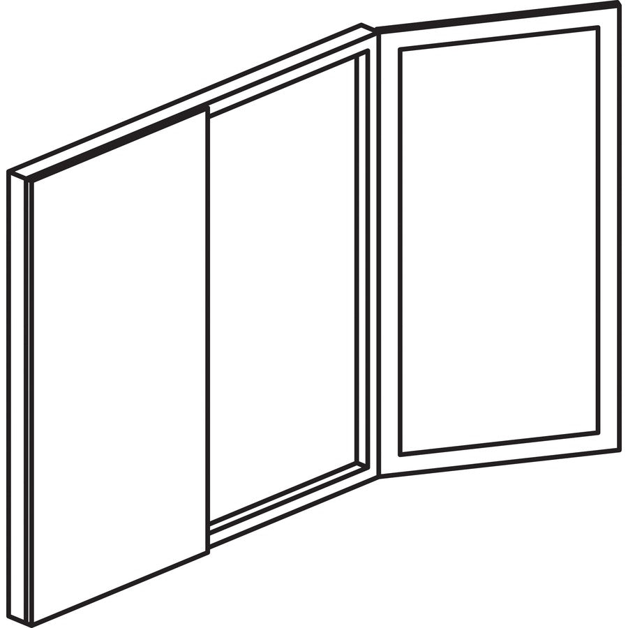 Mayline Gray Laminate Presentation Bulletin Board - White Surface - Stain Resistant, Water Resistant, Ghost Resistant, Accessory Tray - 1 Each -