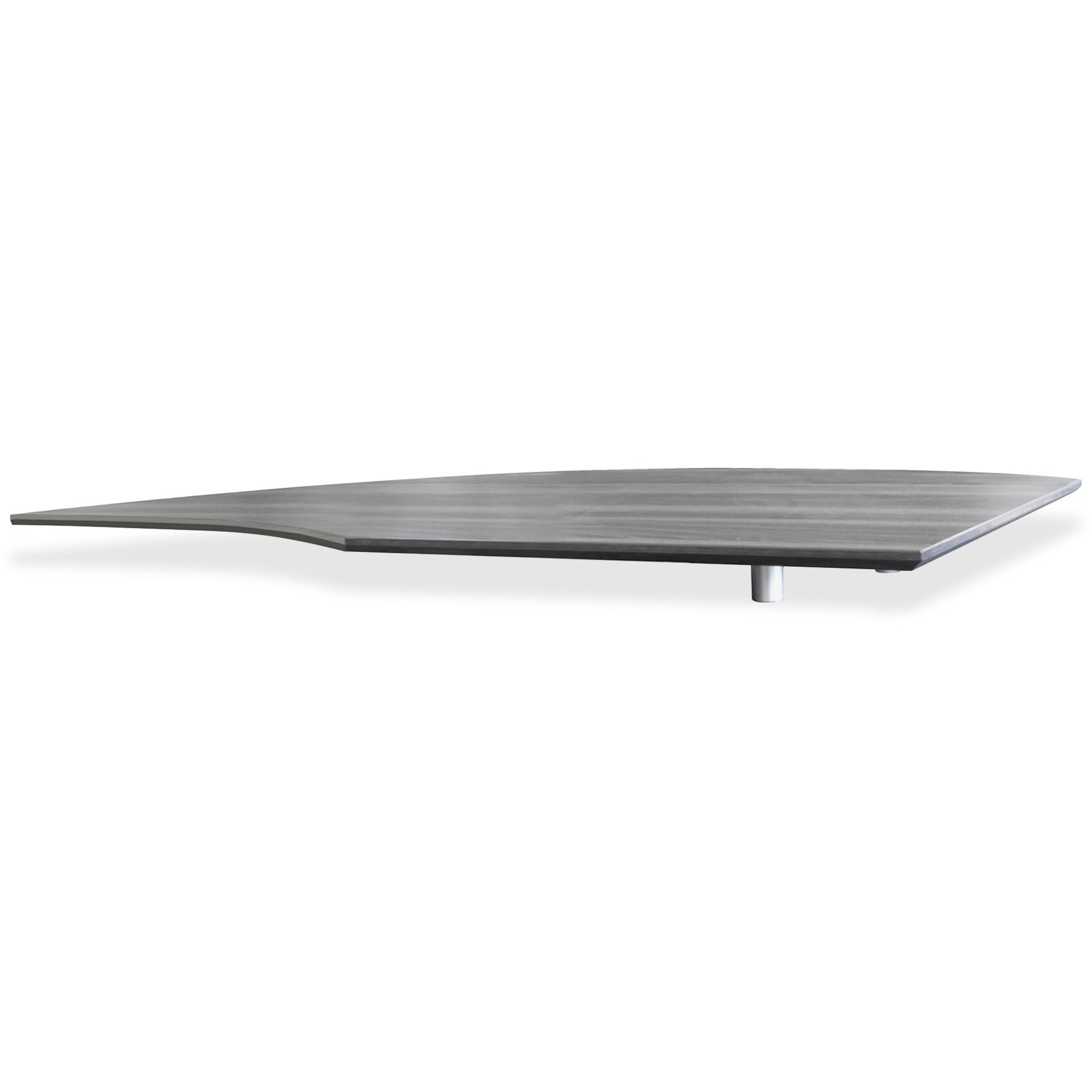 Mayline Gray Laminate Medina Casegoods Collection - 23" x 63.7"1" - Material: Steel - Finish: Gray, Laminate, Silver -