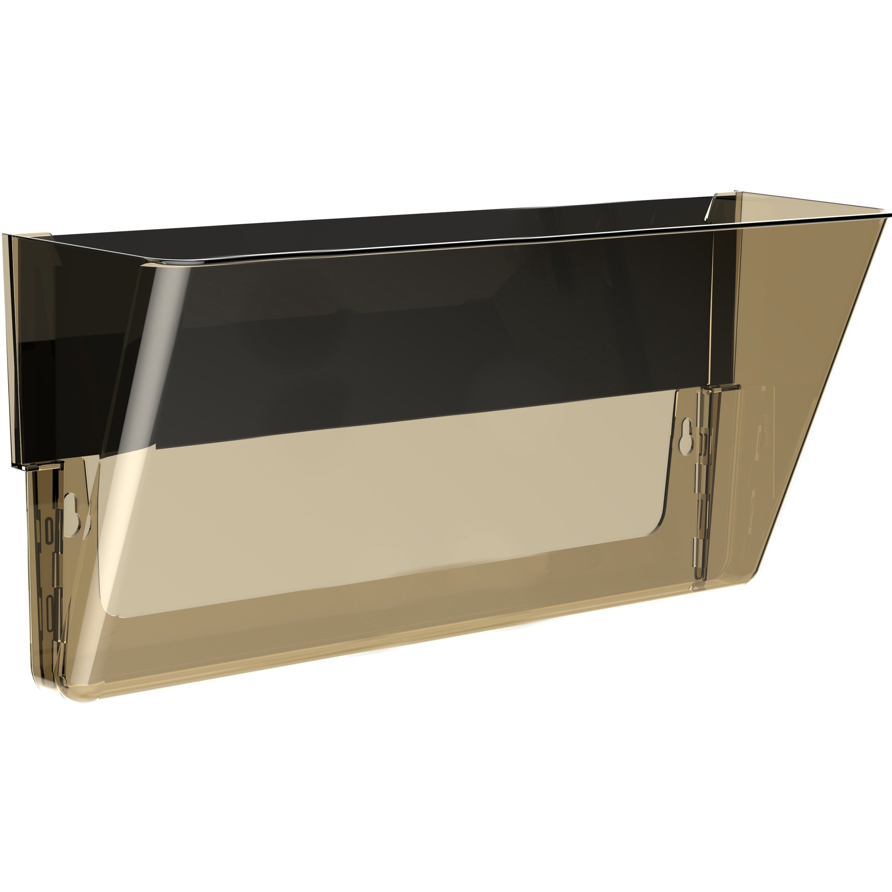 Storex Magnetic Wall File Pockets - 500 x Sheet - Magnetic, Heavy Duty - Smoke - Plastic - 1 Each -