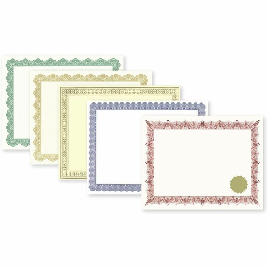 Geographics Gold Foil Certificate - Laser, Inkjet Compatible - Gold with Gold Border - 15 / Pack -