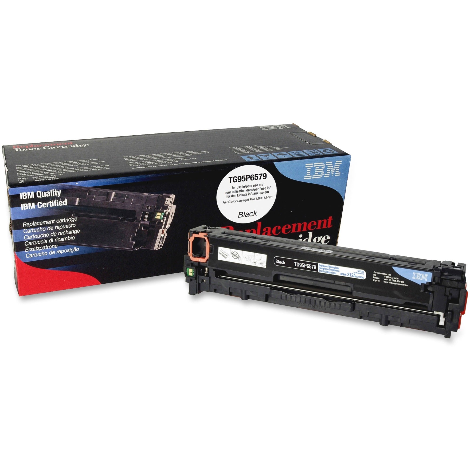 IBM Remanufactured Toner Cartridge - Alternative for HP 312A (CF380A) - Laser - 2400 Pages - Black - 1 Each -
