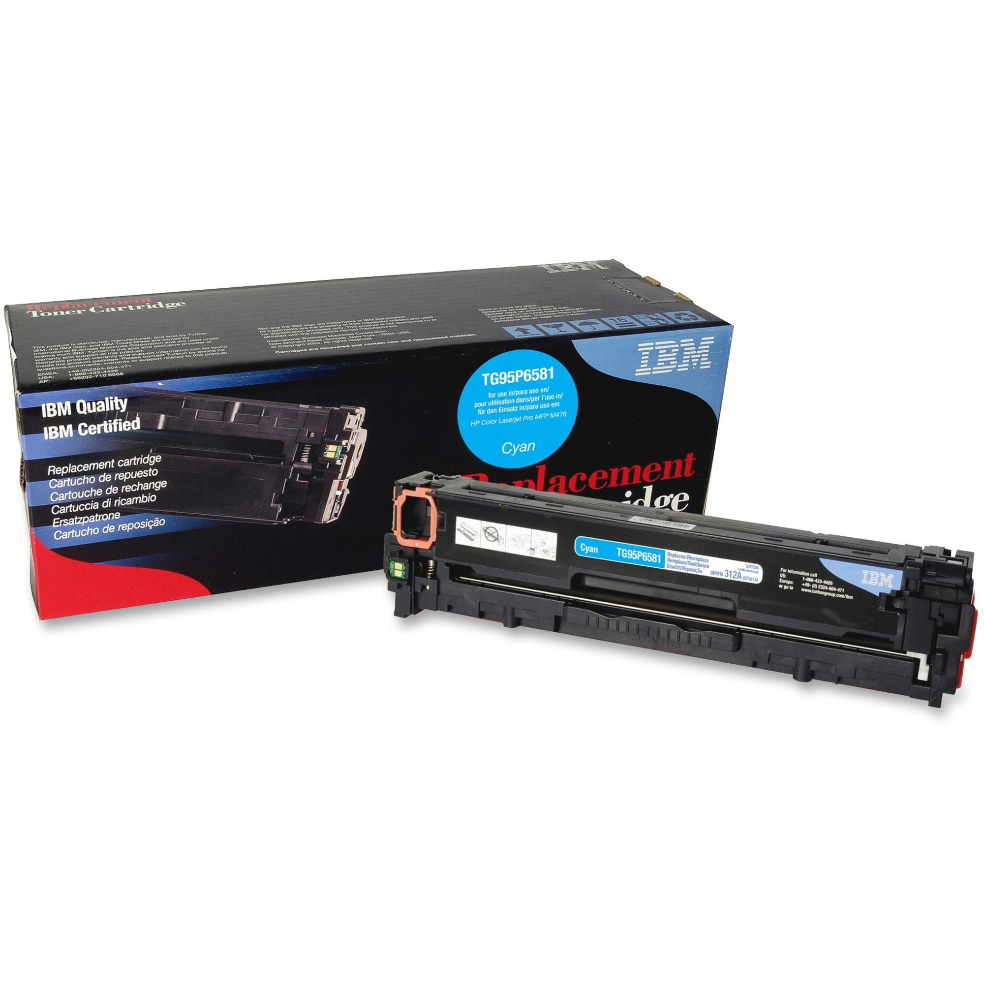 IBM Remanufactured Toner Cartridge - Alternative for HP 312A (CF381A) - Laser - 2700 Pages - Cyan - 1 Each -