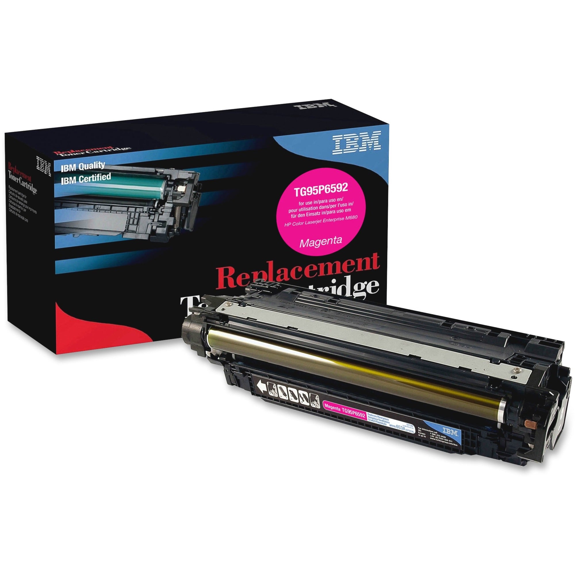 IBM Remanufactured Laser Toner Cartridge - Alternative for HP 653A (CF323A) - Magenta - 1 Each - 16500 Pages -
