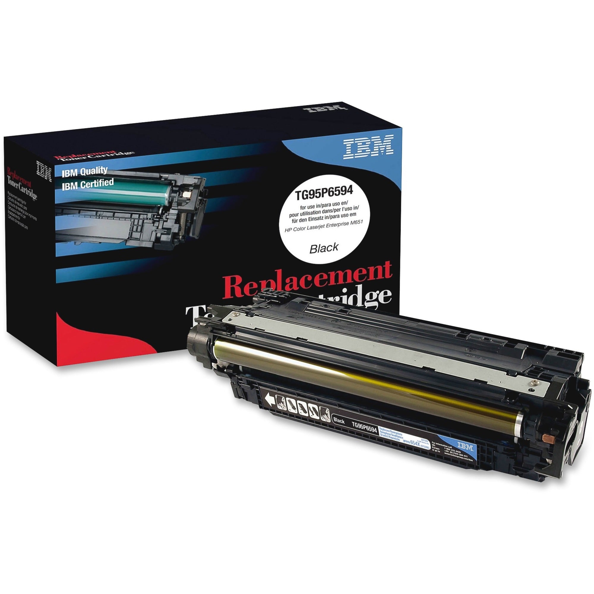 IBM Remanufactured High Yield Laser Toner Cartridge - Alternative for HP 654X (CF330X) - Black - 1 Each - 20500 Pages -