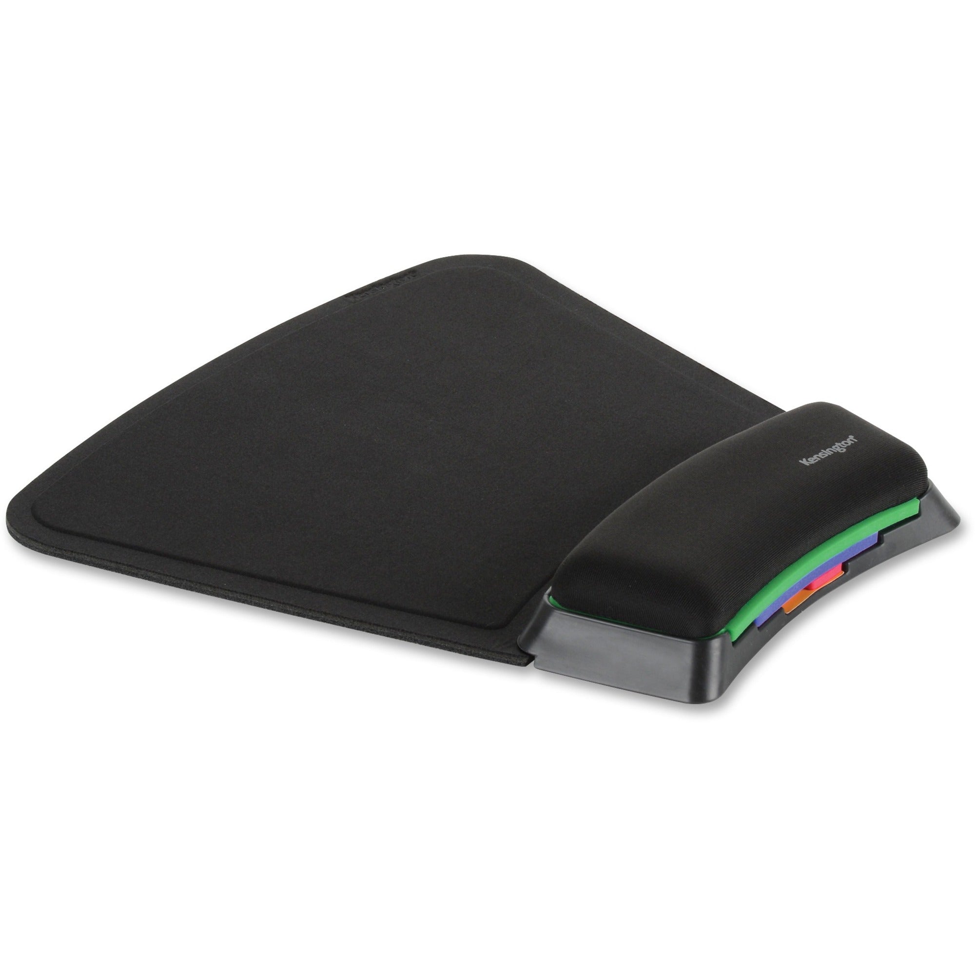 Kensington SmartFit Mouse Pad - 10.38" x 10.25" Dimension - Black - Gel, Fabric - 1 Pack -