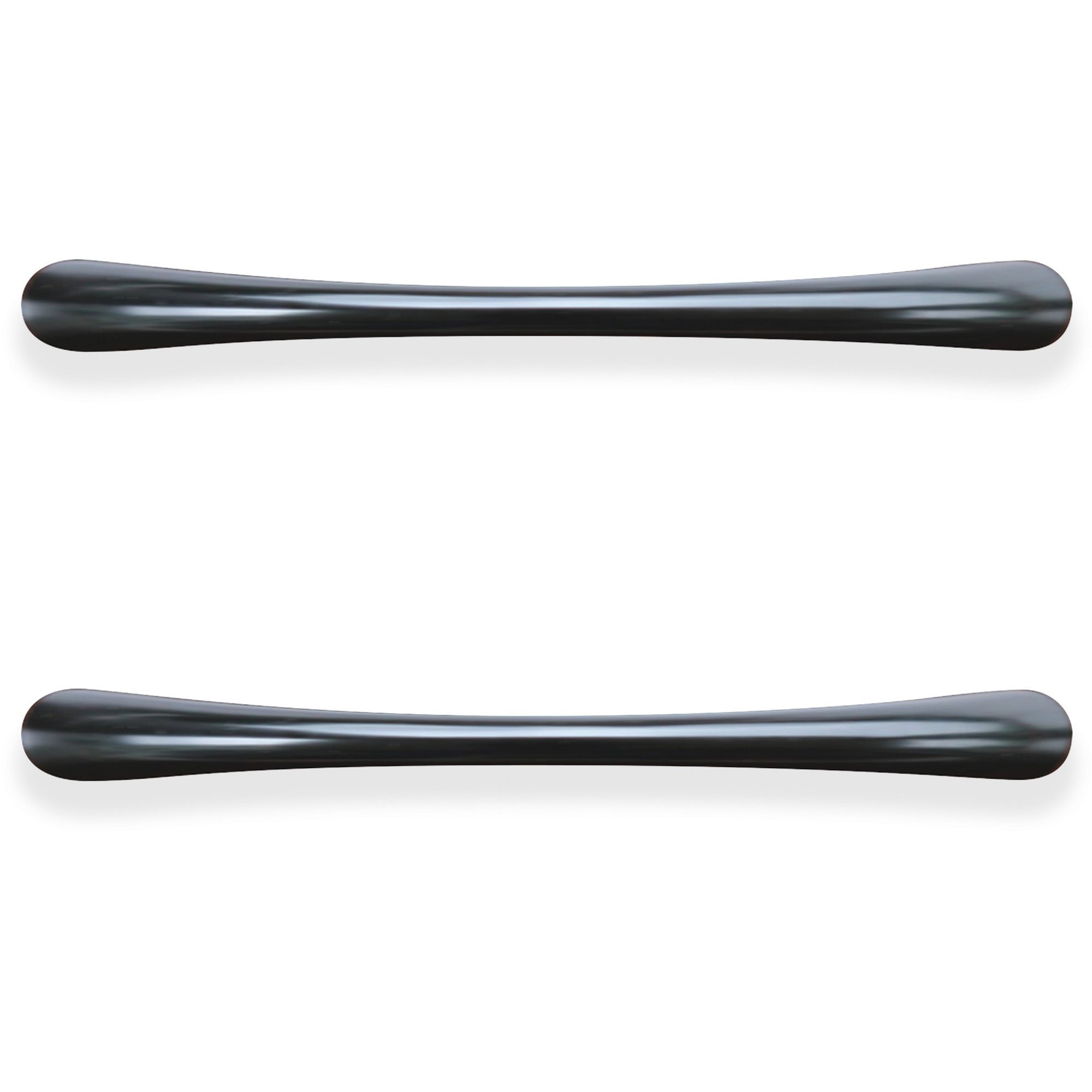 Lorell Chateau Series Laminate Drawer Transitional Pulls - Transitional - 4.5" Width x 0.4" Depth x 1" Height - Aluminum Alloy - Black -