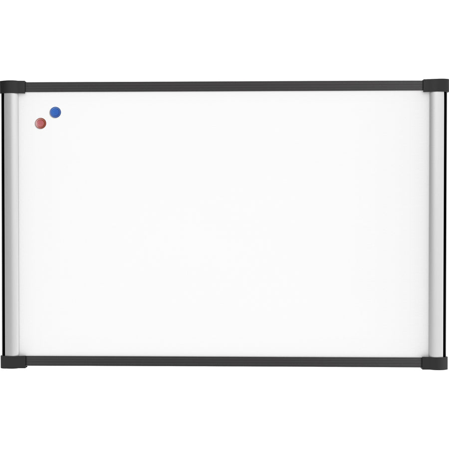Lorell Magnetic Dry-erase Board - 36" (3 ft) Width x 24" (2 ft) Height - Aluminum Steel Frame - Rectangle - Magnetic - Marker Tray - 1 Each -