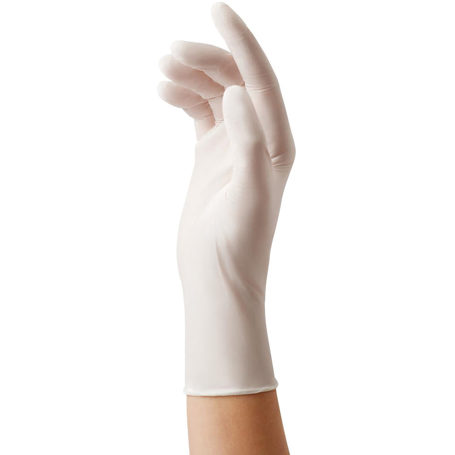 Medline Restore Nitrile Exam Gloves with Oatmeal - Medium Size - For Right/Left Hand - Off White - Latex-free, Allergen-free, Textured Fingertip, Non-sterile - 250 / Box - 9.50" Glove Length -