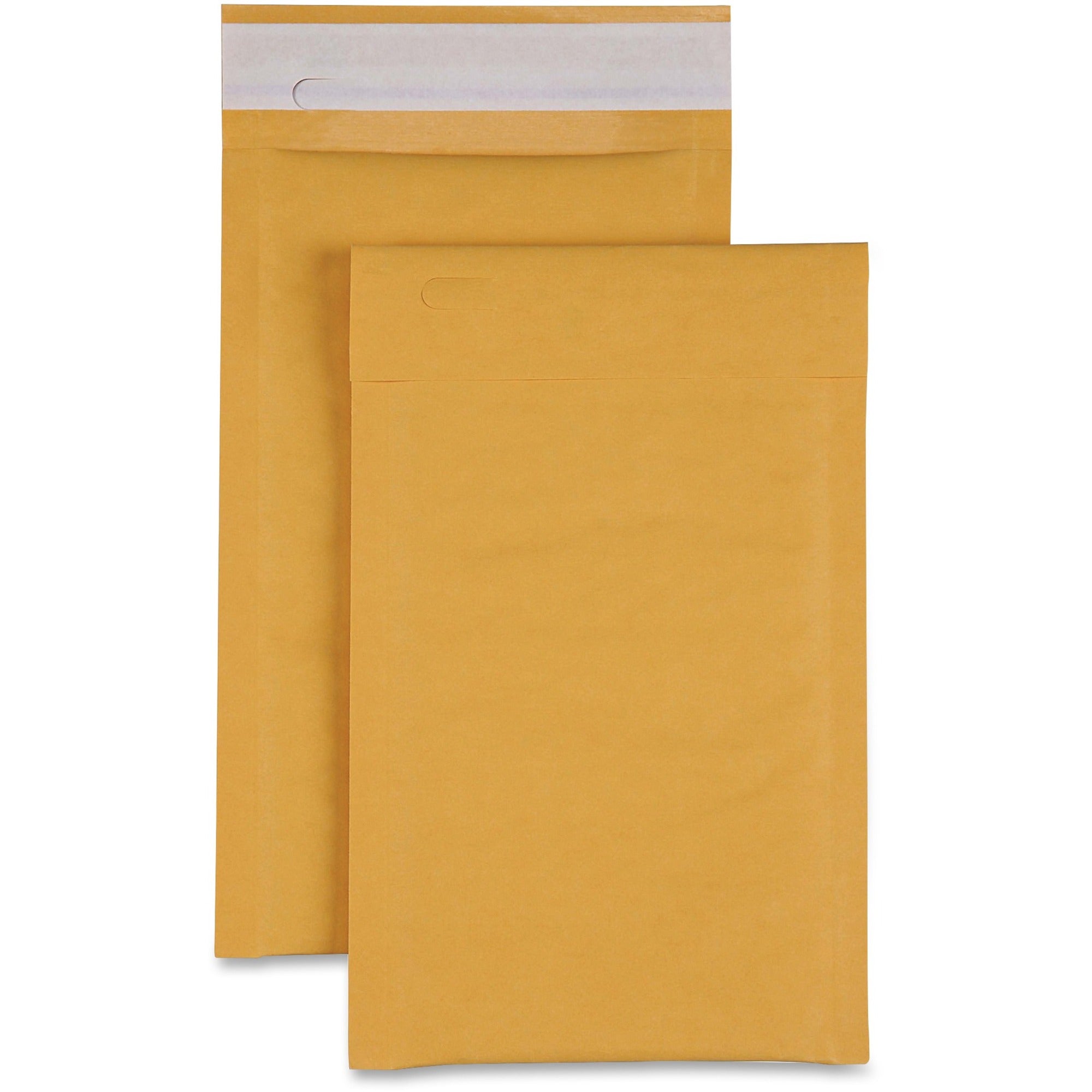 Sparco Size 0 Bubble Cushioned Mailers - Bubble - #0 - 6" Width x 10" Length - Self-sealing - Kraft - 200 / Carton - Kraft -