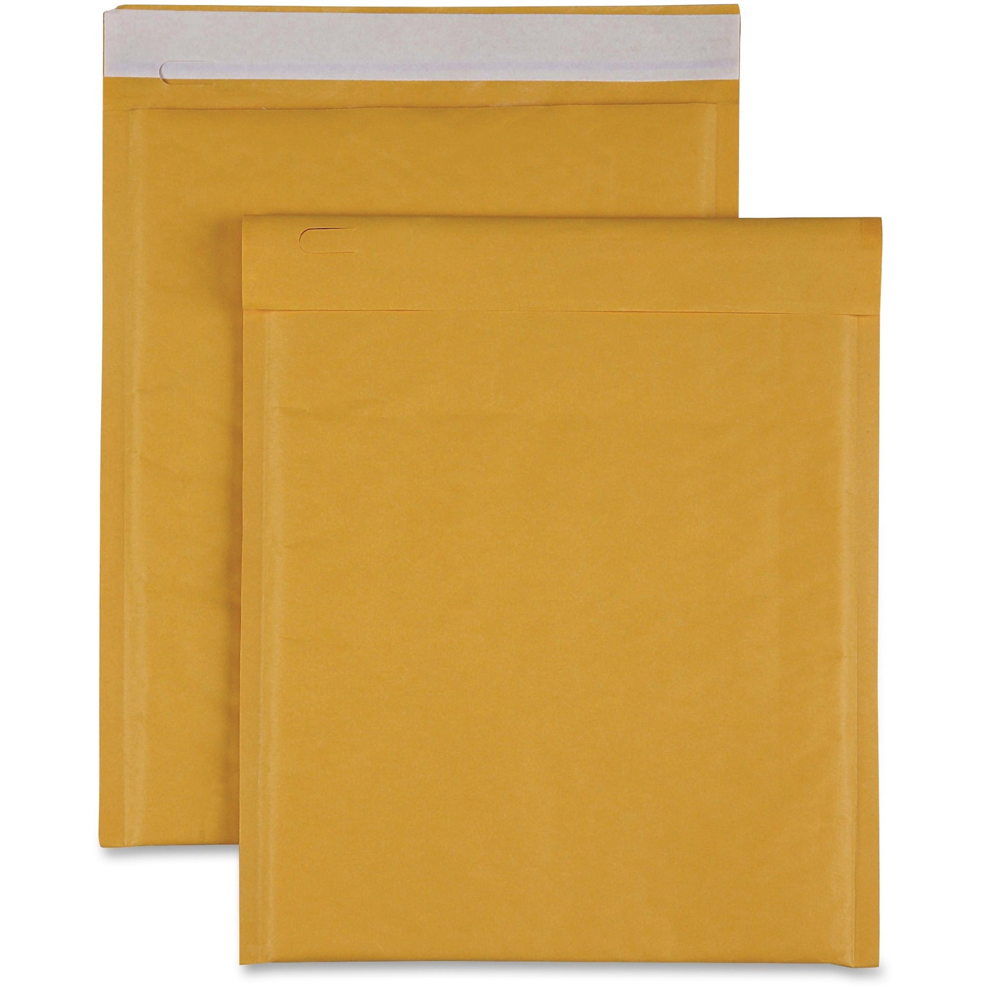Sparco Size 2 Bubble Cushioned Mailers - Bubble - #2 - 8 1/2" Width x 12" Length - Self-sealing - Kraft - 100 / Carton - Kraft -
