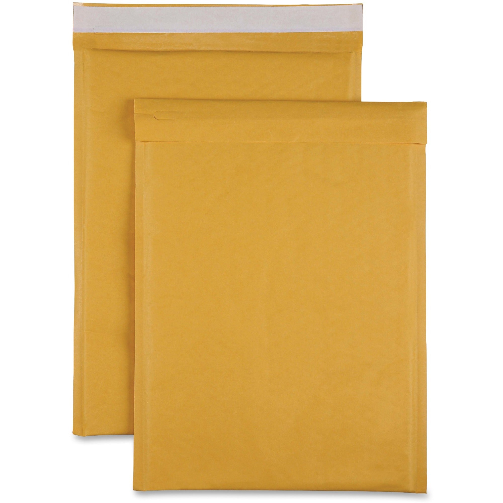 Sparco Size 5 Bubble Cushioned Mailers - Bubble - #5 - 10 1/2" Width x 16" Length - Self-sealing - Kraft - 100 / Carton - Kraft -