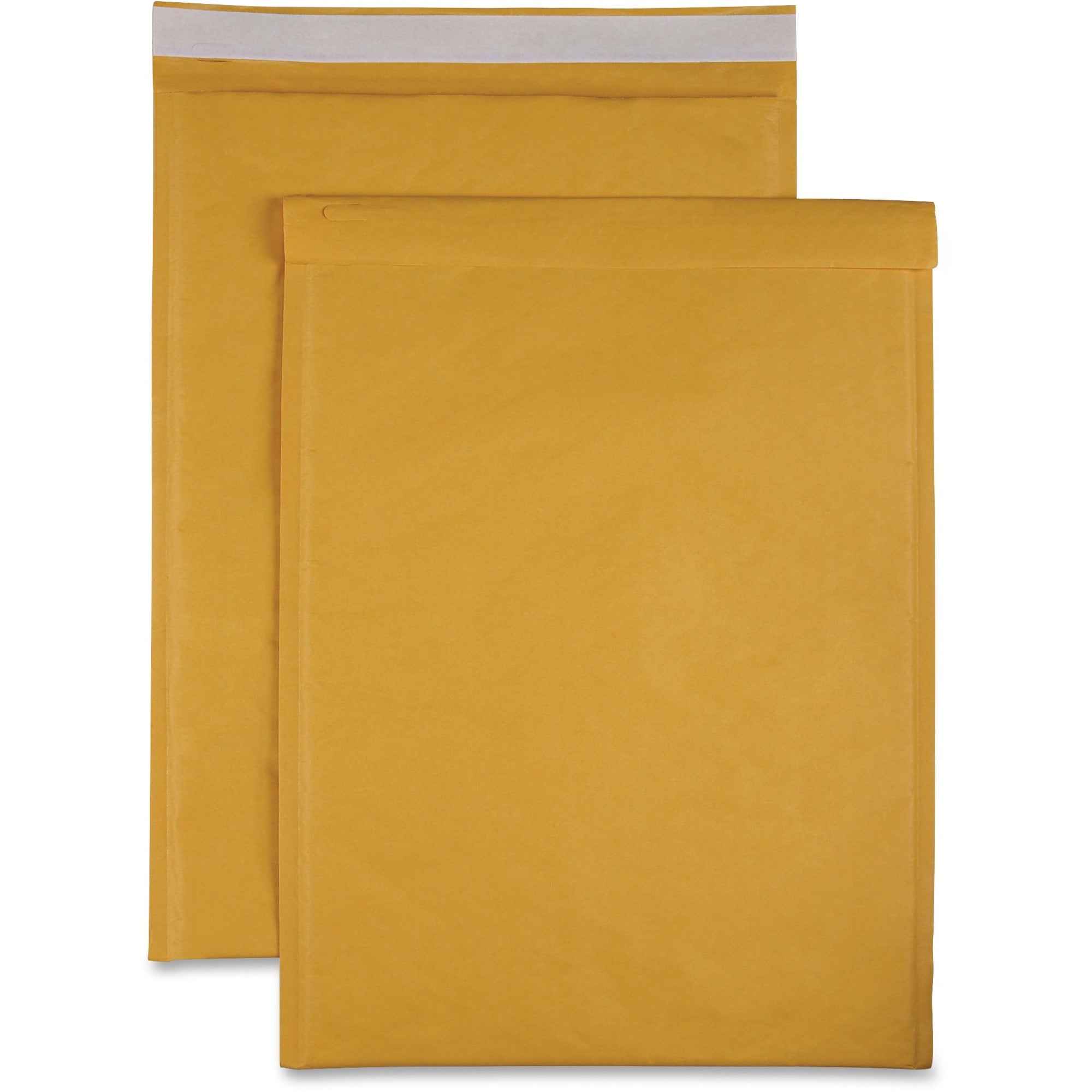 Sparco Size 6 Bubble Cushioned Mailers - Bubble - #6 - 12 1/2" Width x 19" Length - Self-sealing - Kraft - 50 / Carton - Kraft -