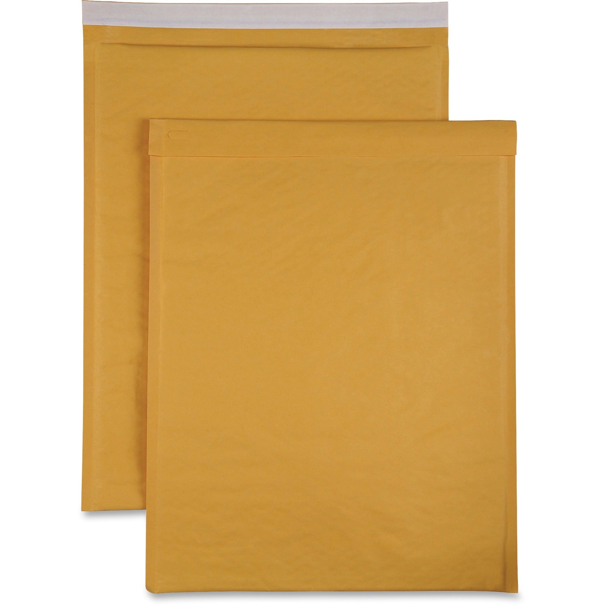 Sparco Size 7 Bubble Cushioned Mailers - Bubble - #7 - 14 1/4" Width x 20" Length - Self-sealing - Kraft - 50 / Carton - Kraft -