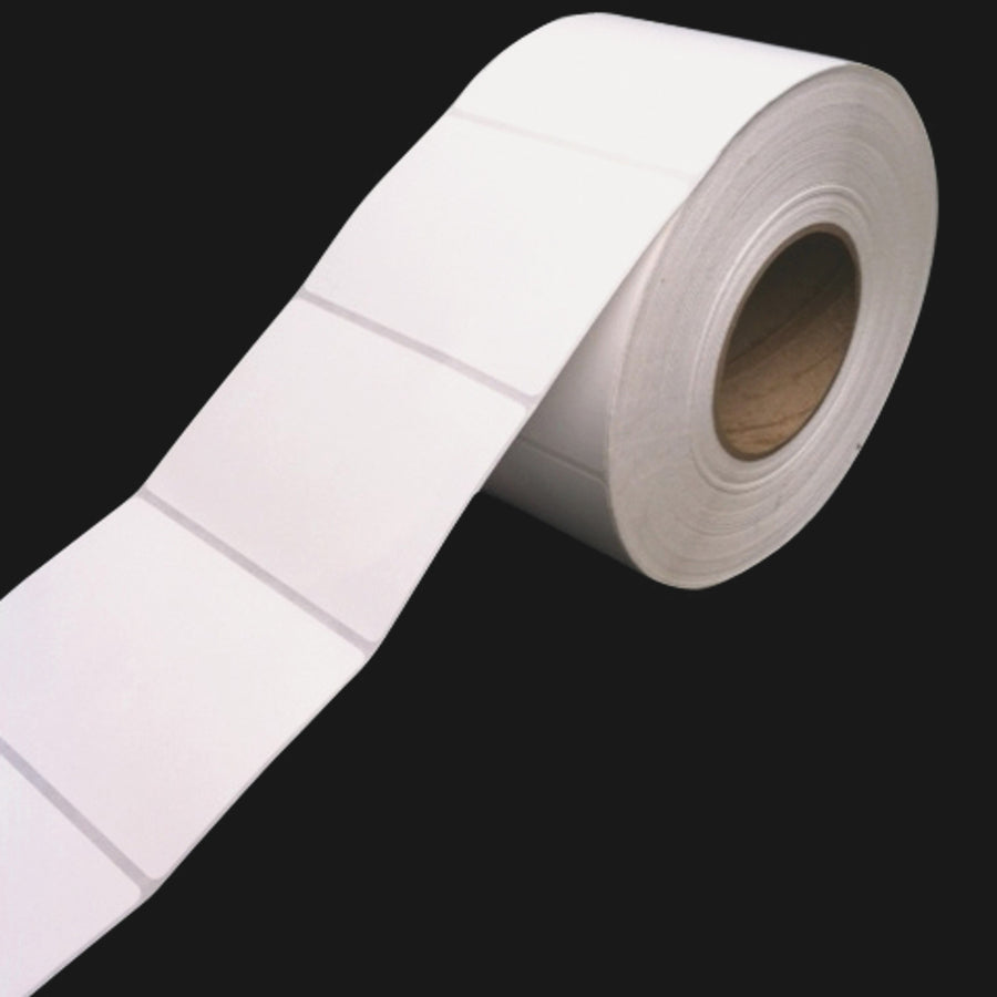 Sparco Direct Thermal Labels - 4" Width x 2" Length - Rectangle - Direct Thermal - White - 12000 Total Label(s) - 12000 / Carton - Perforated, Self-adhesive -