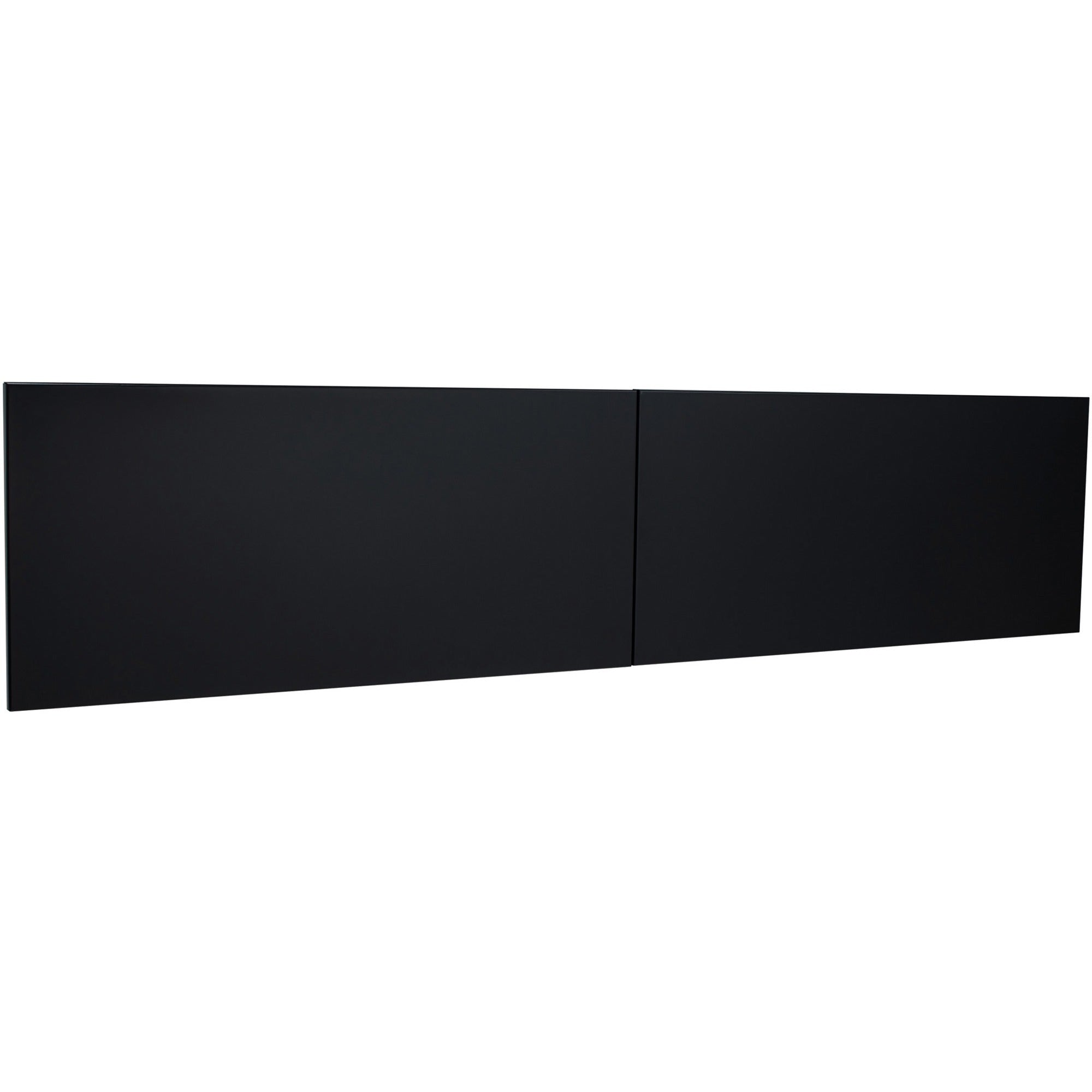 Lorell Fortress Modular Series Stack-On Hutch Door Kit - 72" Width - Lockable, Reinforced - Steel - Black -