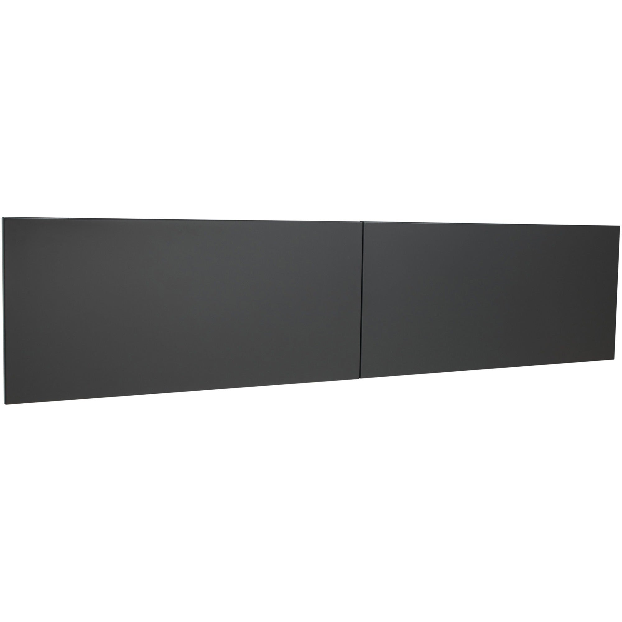 Lorell Fortress Modular Series Stack-On Hutch Door Kit - 72" Width - Lockable, Reinforced - Steel - Charcoal -