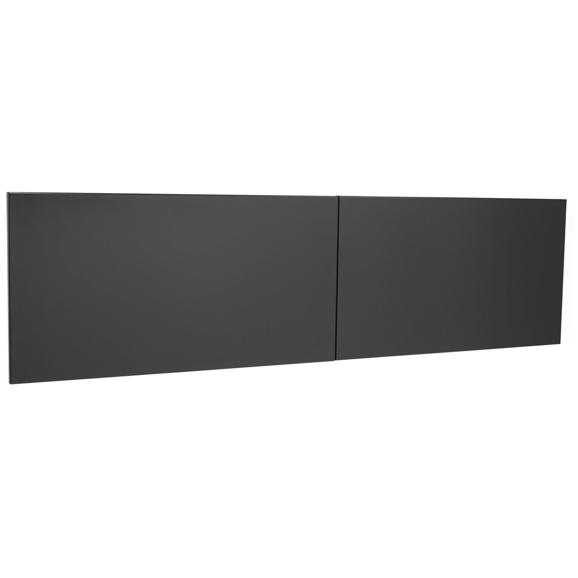 Lorell Fortress Modular Series Stack-On Hutch Door Kit - 60" Width - Lockable, Reinforced - Steel - Charcoal -