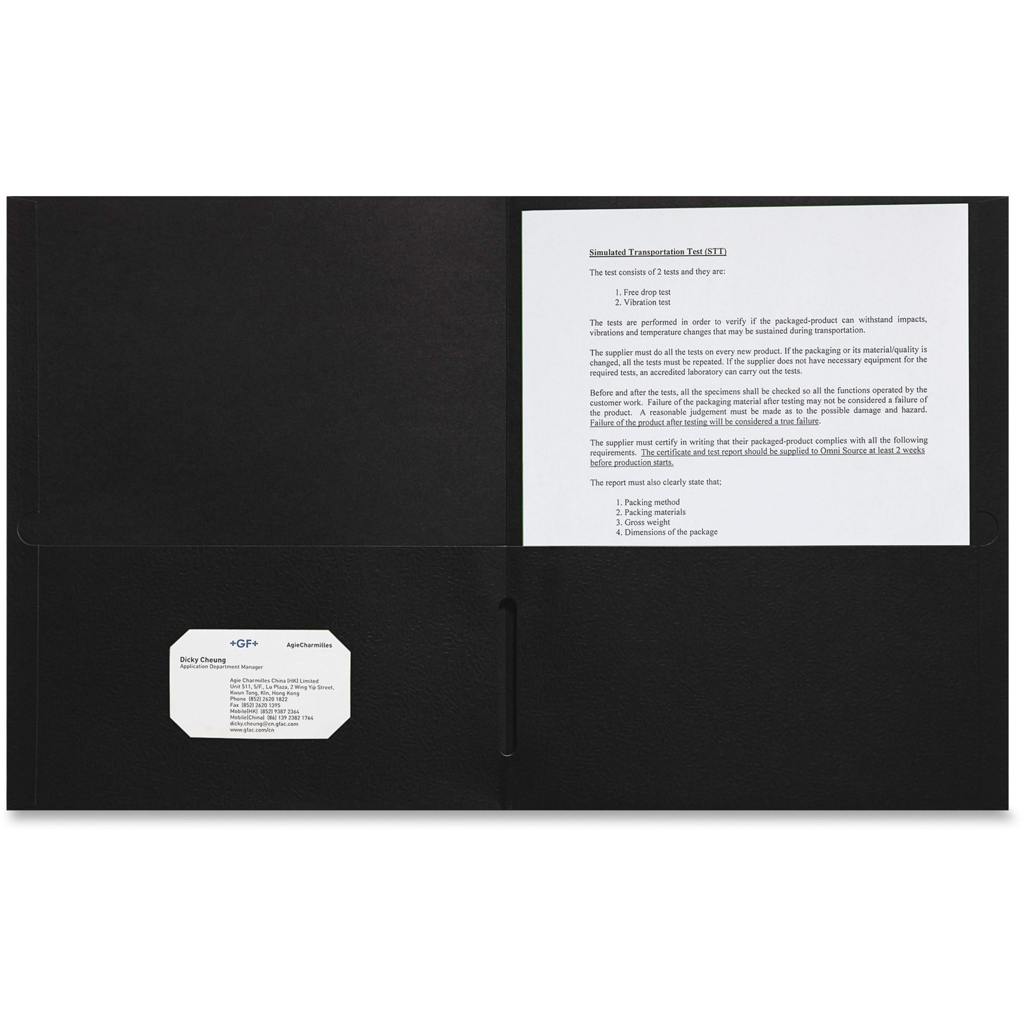 sparco-letter-pocket-folder-8-1-2-x-11-2-internal-pockets-black-25-box_spr78546 - 1