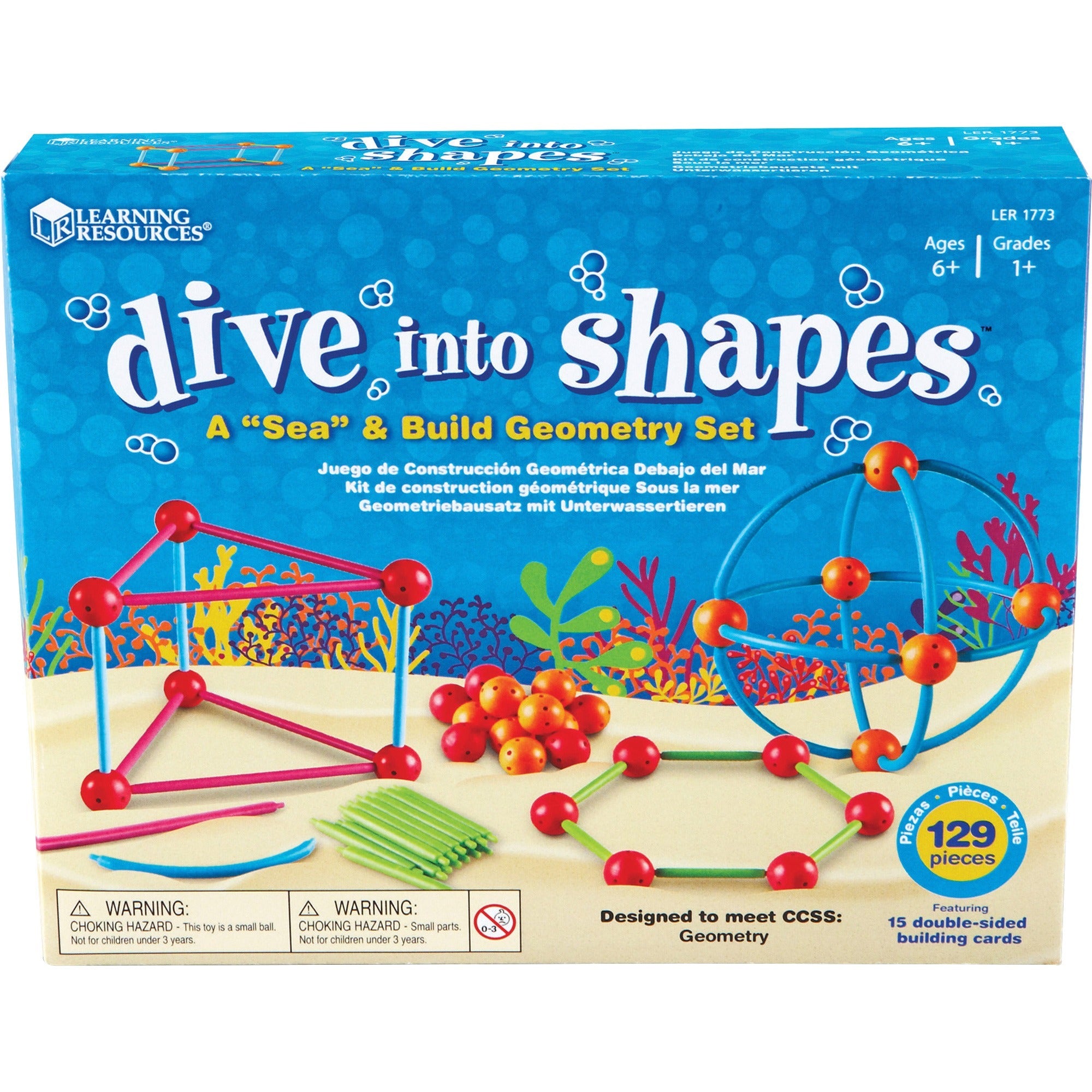 Learning Resources Dive Shapes Sea/Build Geometry Set - 1 / Set -