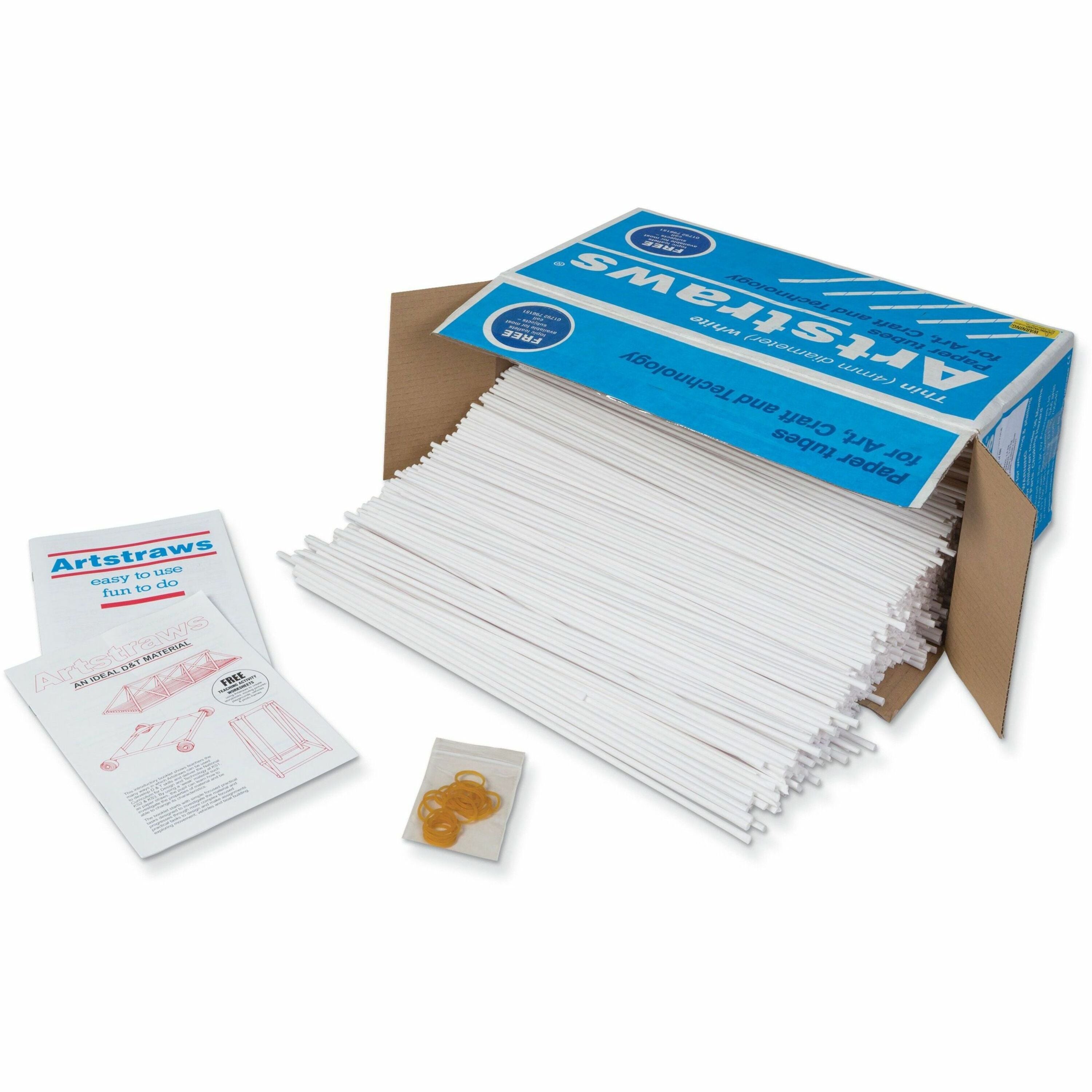 creativity-street-artstraws-classpack-art-straws-art-craft-shaping-1800-pieces-9height-x-1650length-1800-box-white_pac9030 - 1