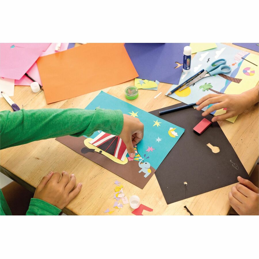 tru-ray-construction-paper-art-project-18width-x-12length-50-pack-atomic-blue-sulphite_pac103401 - 2