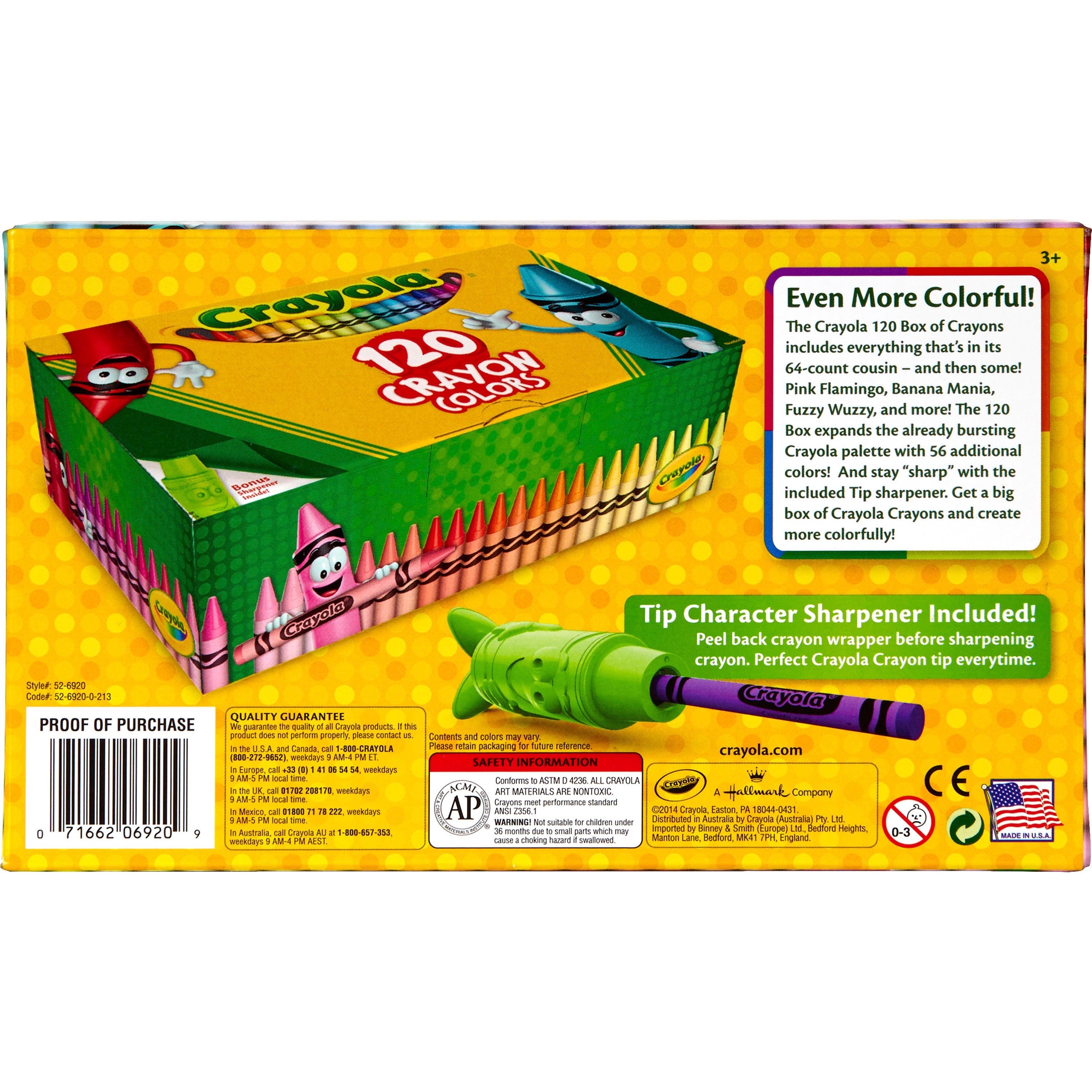 Crayola 120 Crayons - Assorted - 120 / Box -