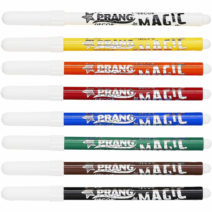 Prang Decor Magic Erasable Markers - Assorted Water Based Ink - 8 / Set -