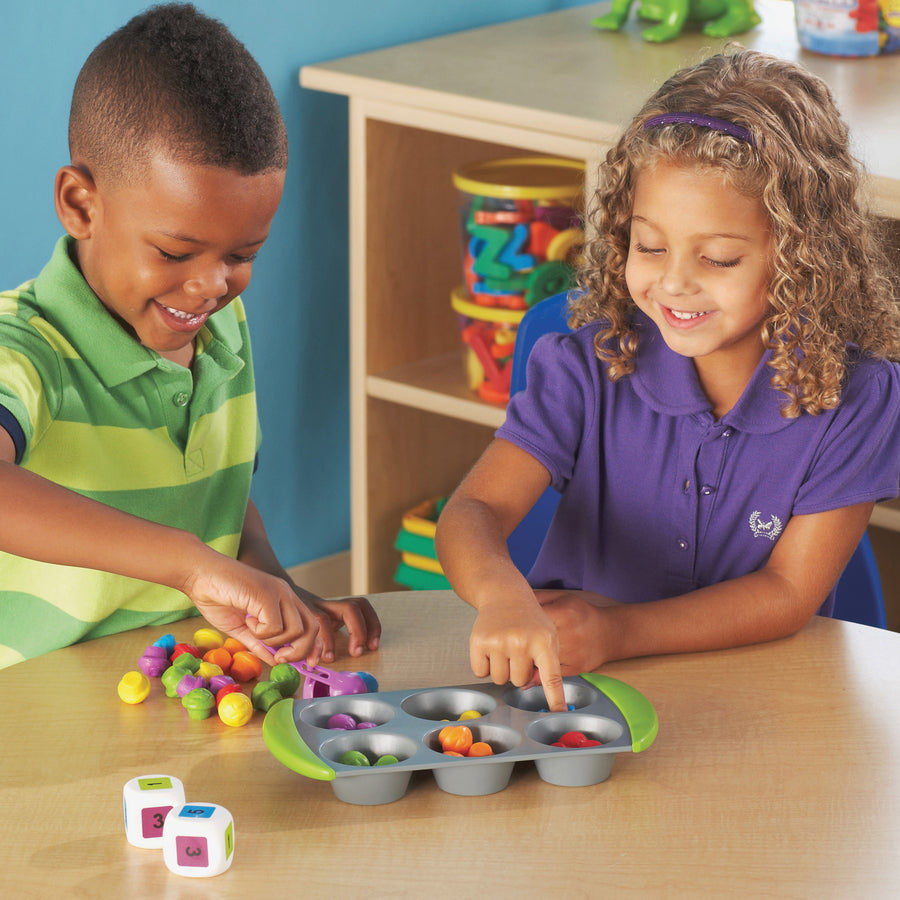 Learning Resources Mini Muffin Match Up - Theme/Subject: Fun, Learning - Skill Learning: Sorting, Color Identification, Matching, Counting, Cardinality, Operation, Measurement, Algebraic Thinking - 3 Year & Up - Assorted -