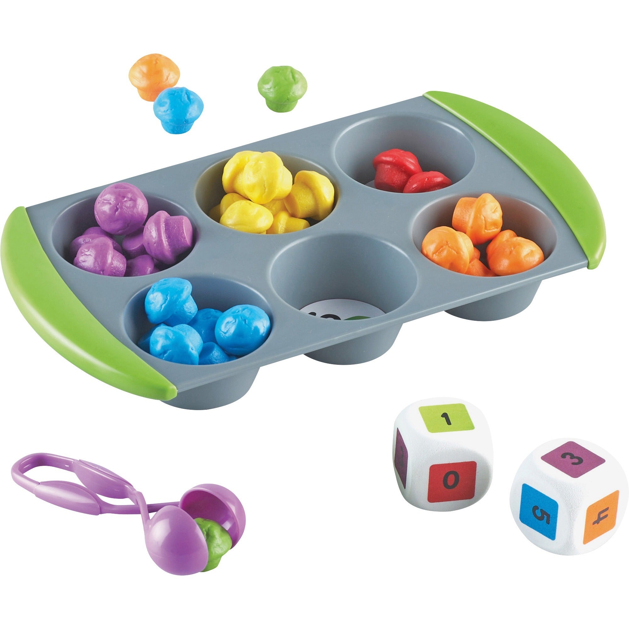 Learning Resources Mini Muffin Match Up - Theme/Subject: Fun, Learning - Skill Learning: Sorting, Color Identification, Matching, Counting, Cardinality, Operation, Measurement, Algebraic Thinking - 3 Year & Up - Assorted -