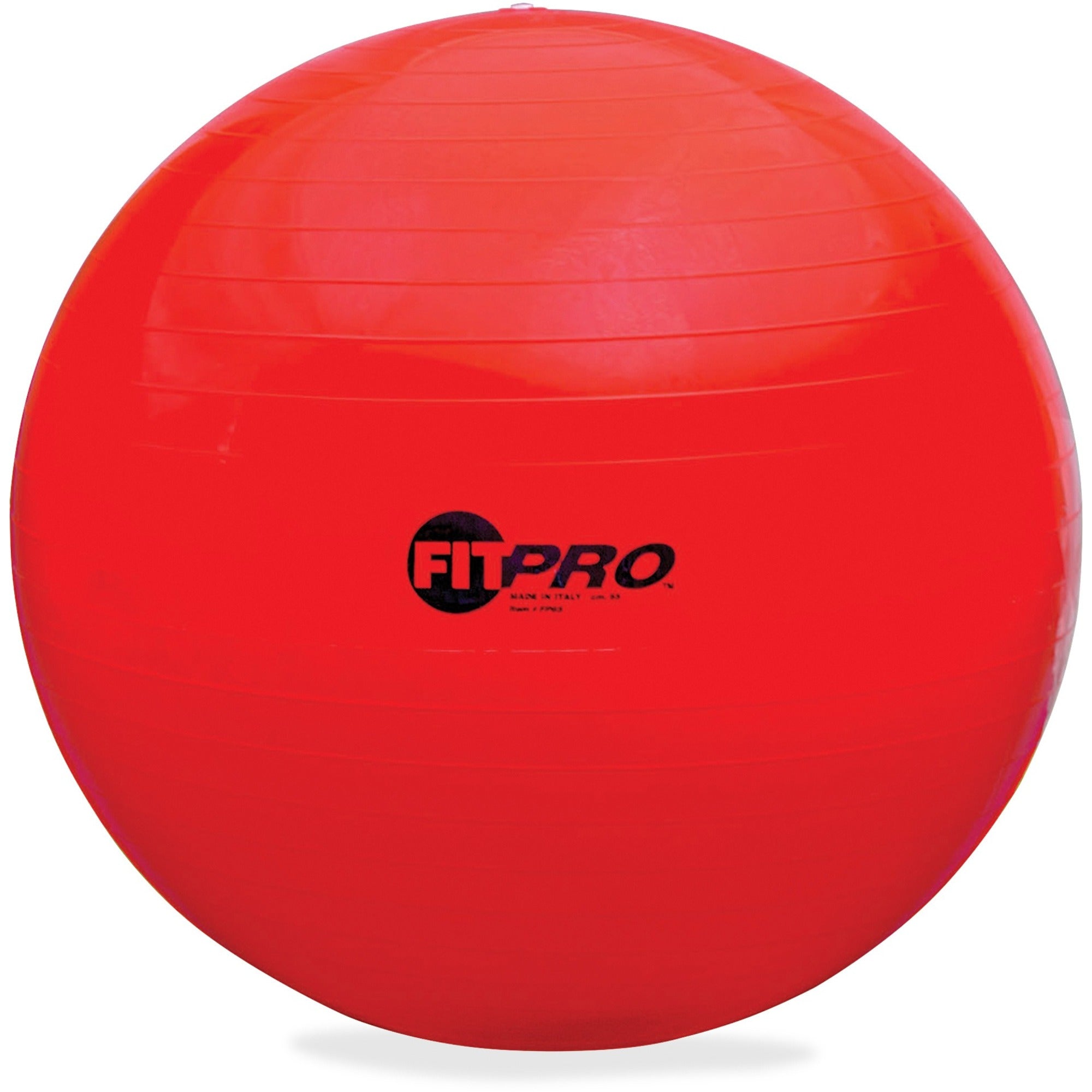 Champion Sports FitPro Training/Exercise Ball - Red - Resin -