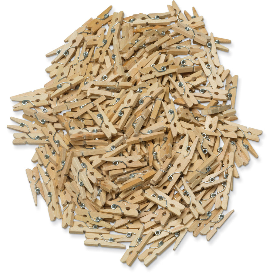 creativity-street-woodcrafts-natural-mini-clothespins-mini-1-length-x-15-width-for-artwork-250-pack-natural-wood_pac367201 - 2