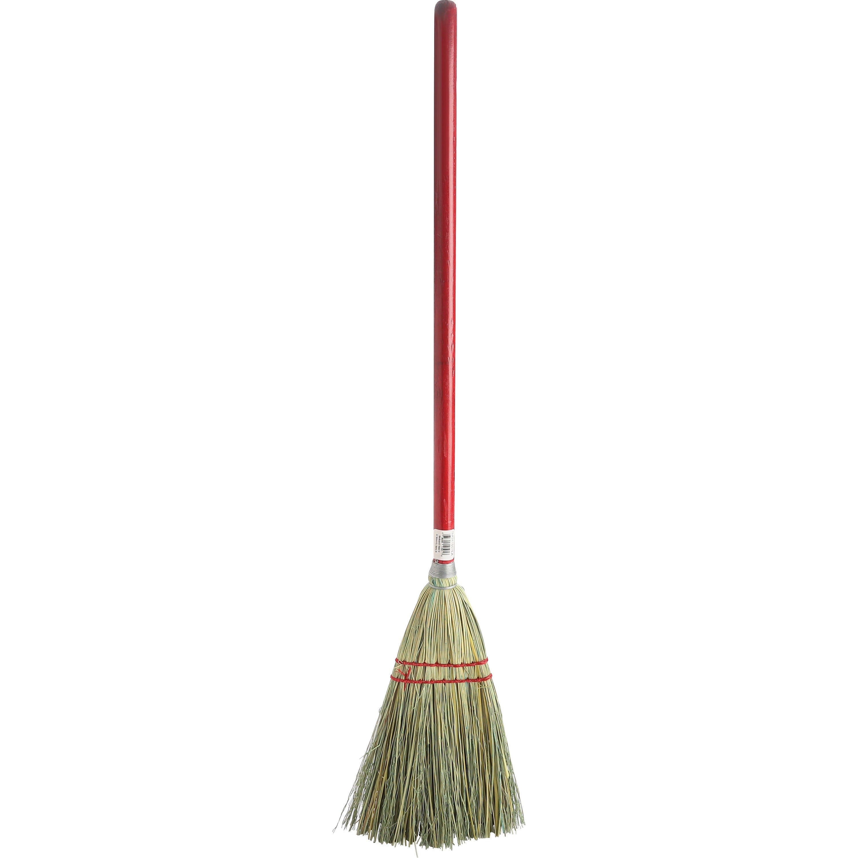 genuine-joe-lobby-broom-24-handle-length-wood-handle-1-each-natural_gjo11501 - 1