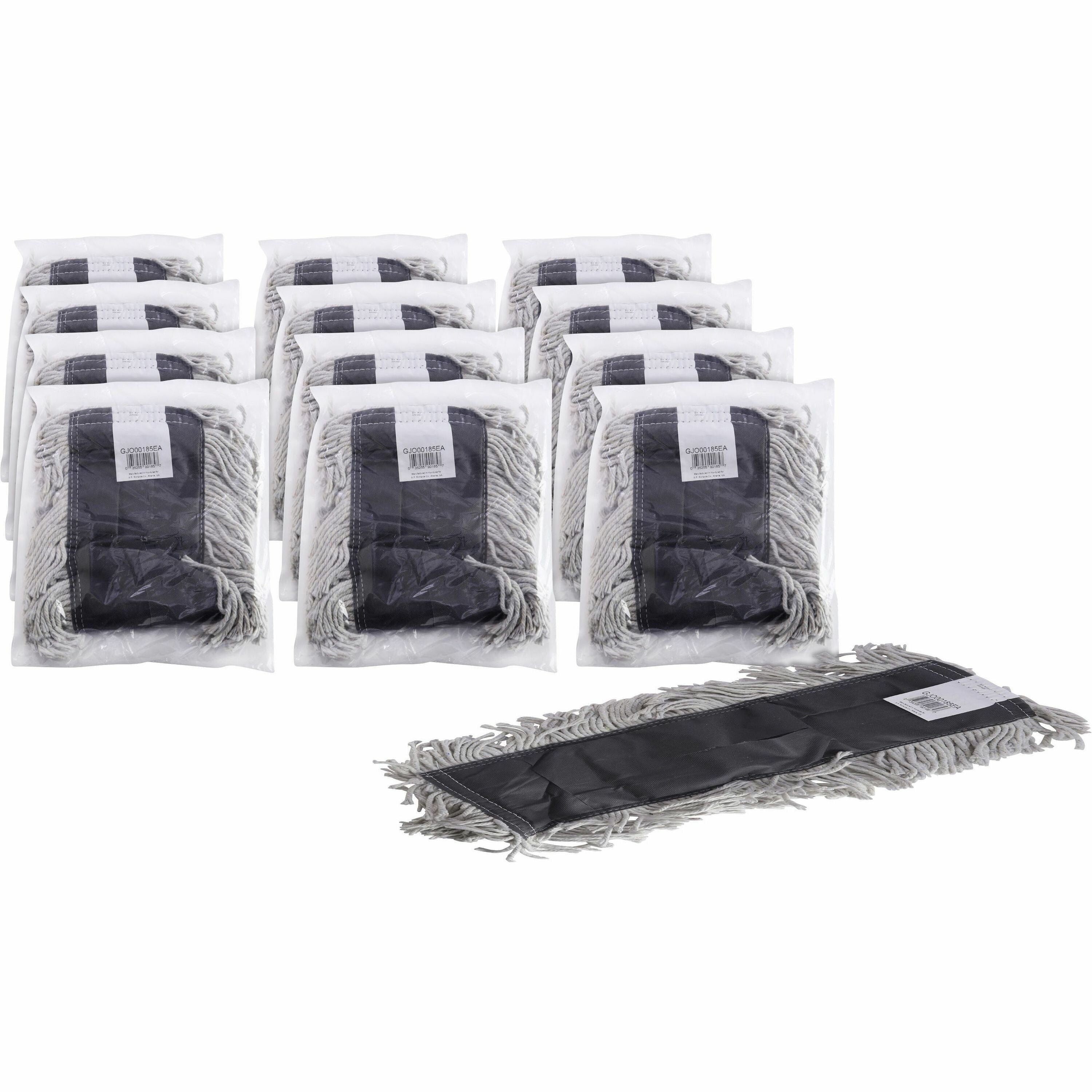 genuine-joe-disposable-dust-mop-refill-18-width-x-5-depth-cotton-12-carton_gjo00185ct - 1