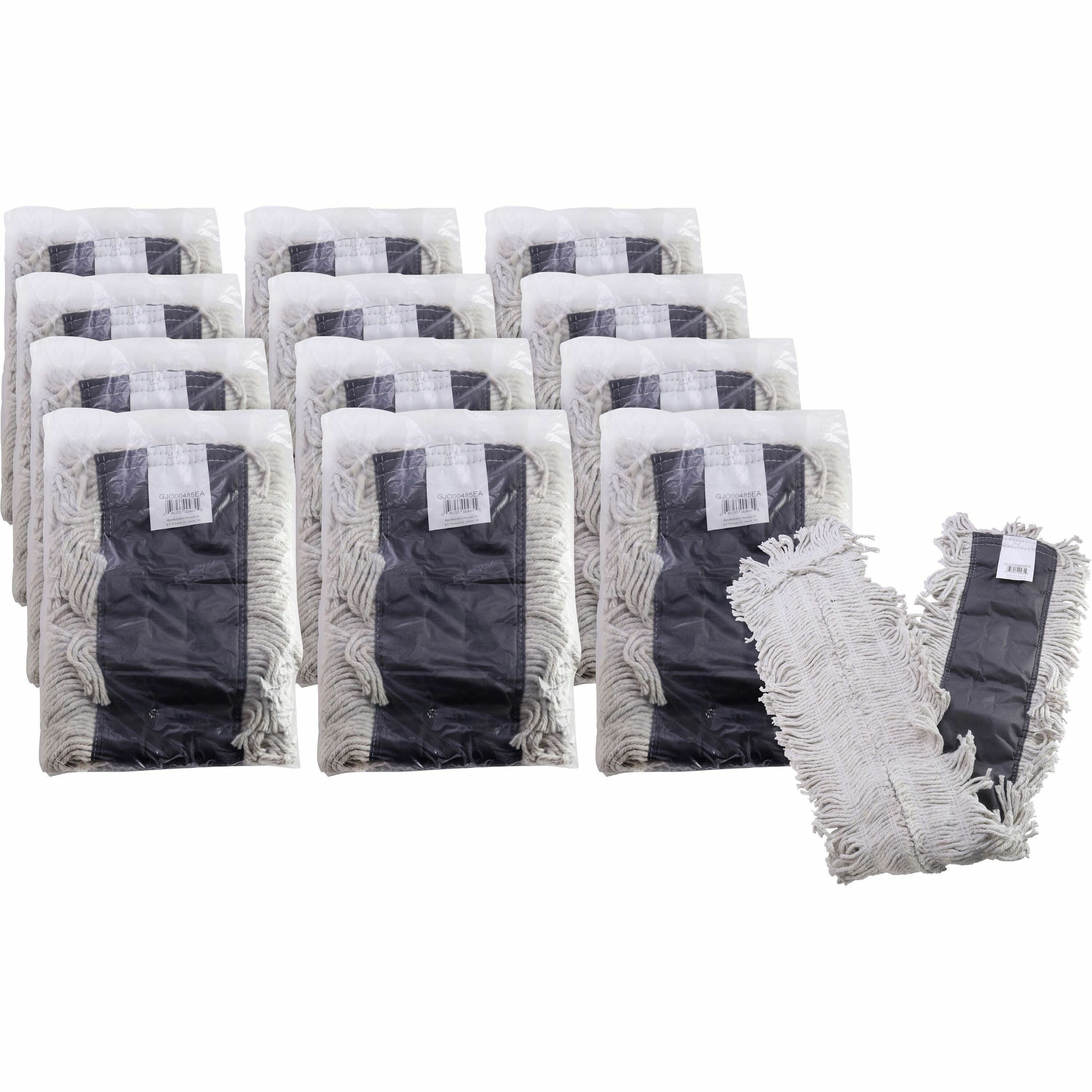 genuine-joe-disposable-dust-mop-refill-5-width-x-48-length-cotton-12-carton_gjo00485ct - 1