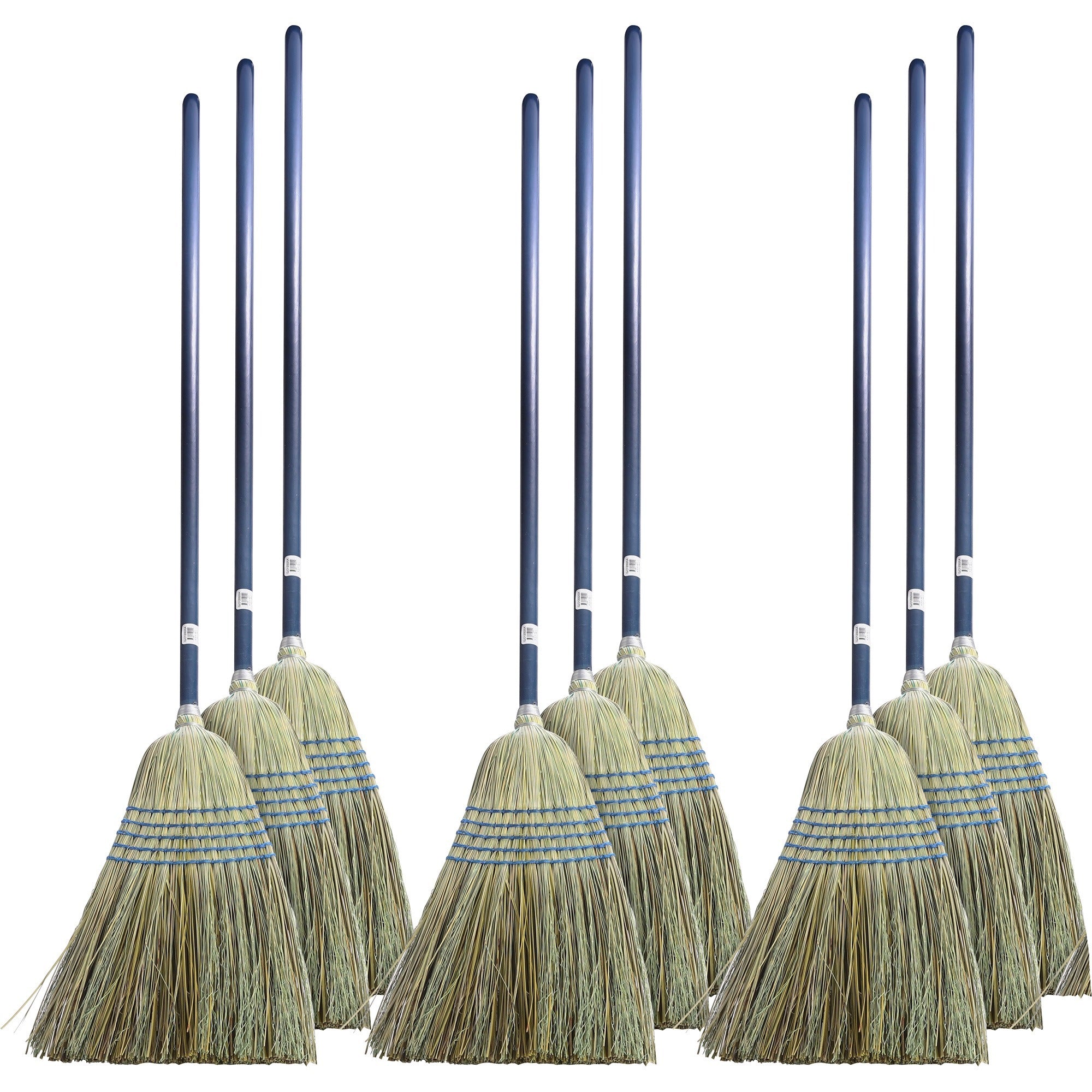 genuine-joe-light-duty-broom-corn-fiber-bristle-lacquered-wood-handle-12-carton-natural_gjo12002ct - 1