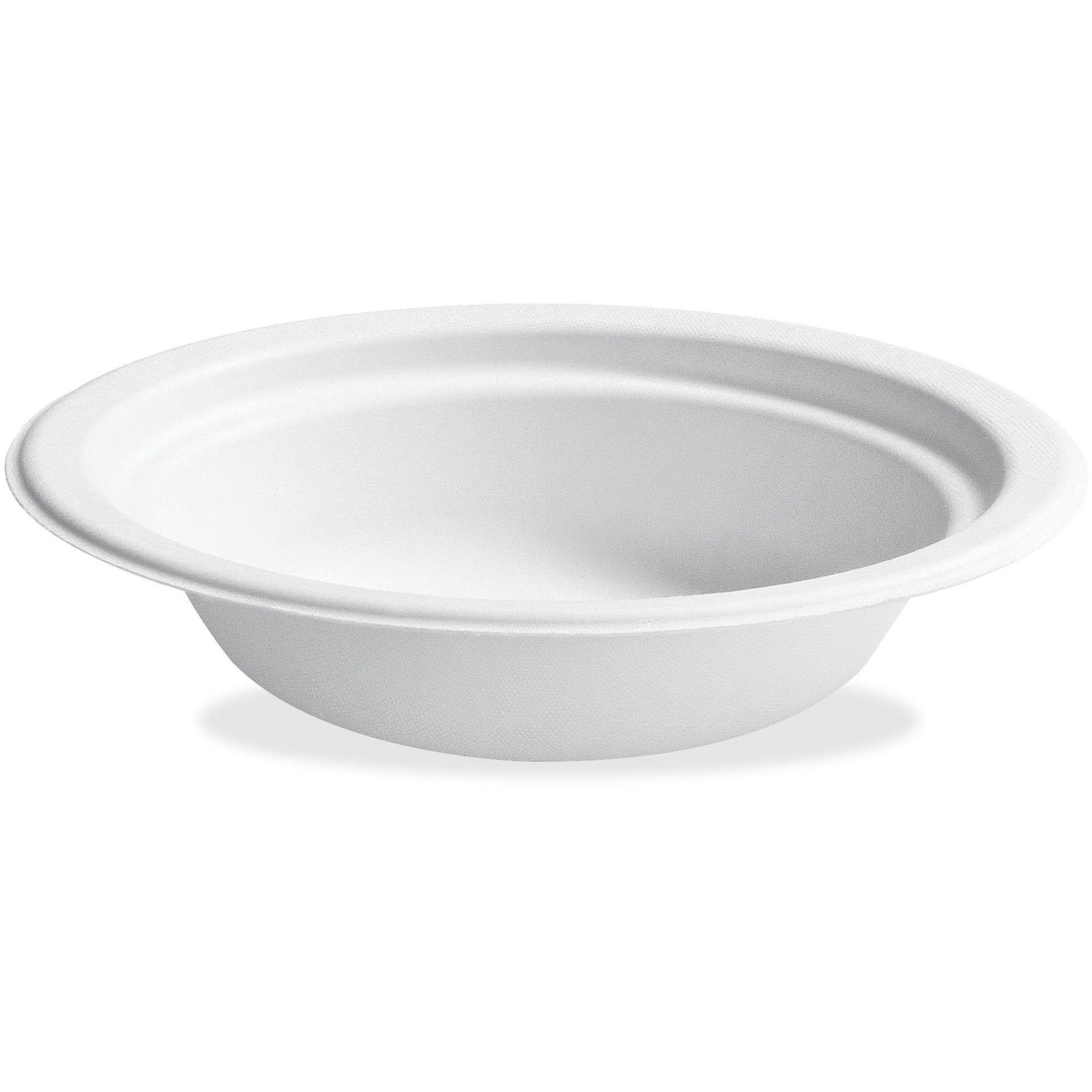 Chinet Classic 12 oz Disposable Bowls - 125 / Pack - Disposable - Microwave Safe - White - Paper Body - 8 / Carton